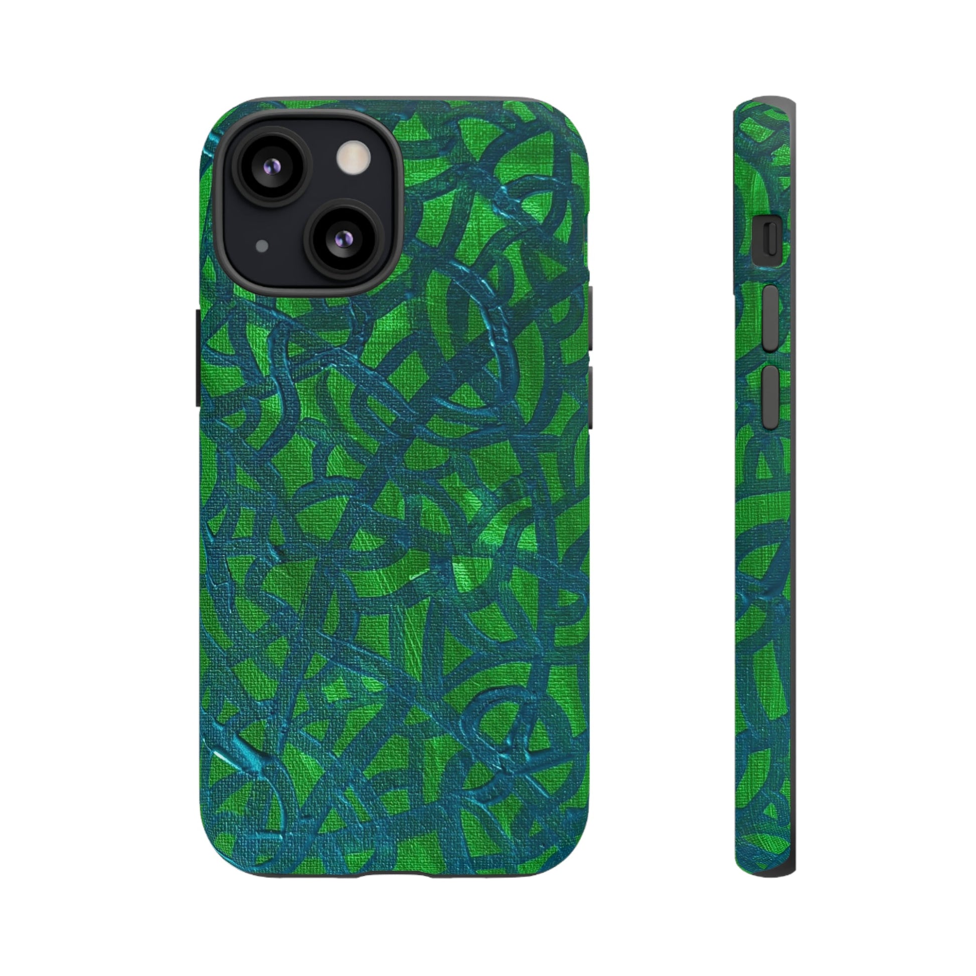 Emerald Wave Armor: Green & Teal Tough Case Custom Art The Indomitable Art Shop Indomitable Art Quote25