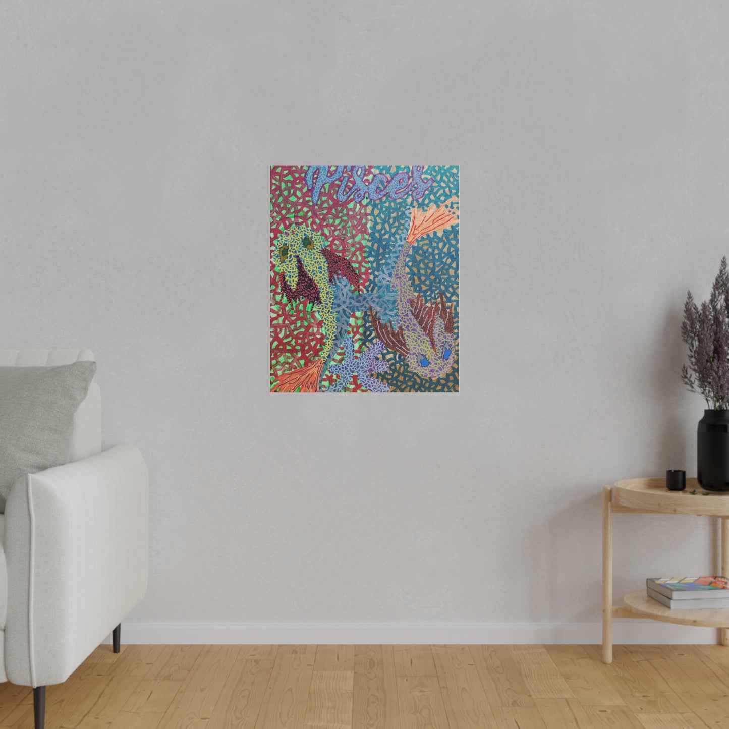 Pisces Print Canvas