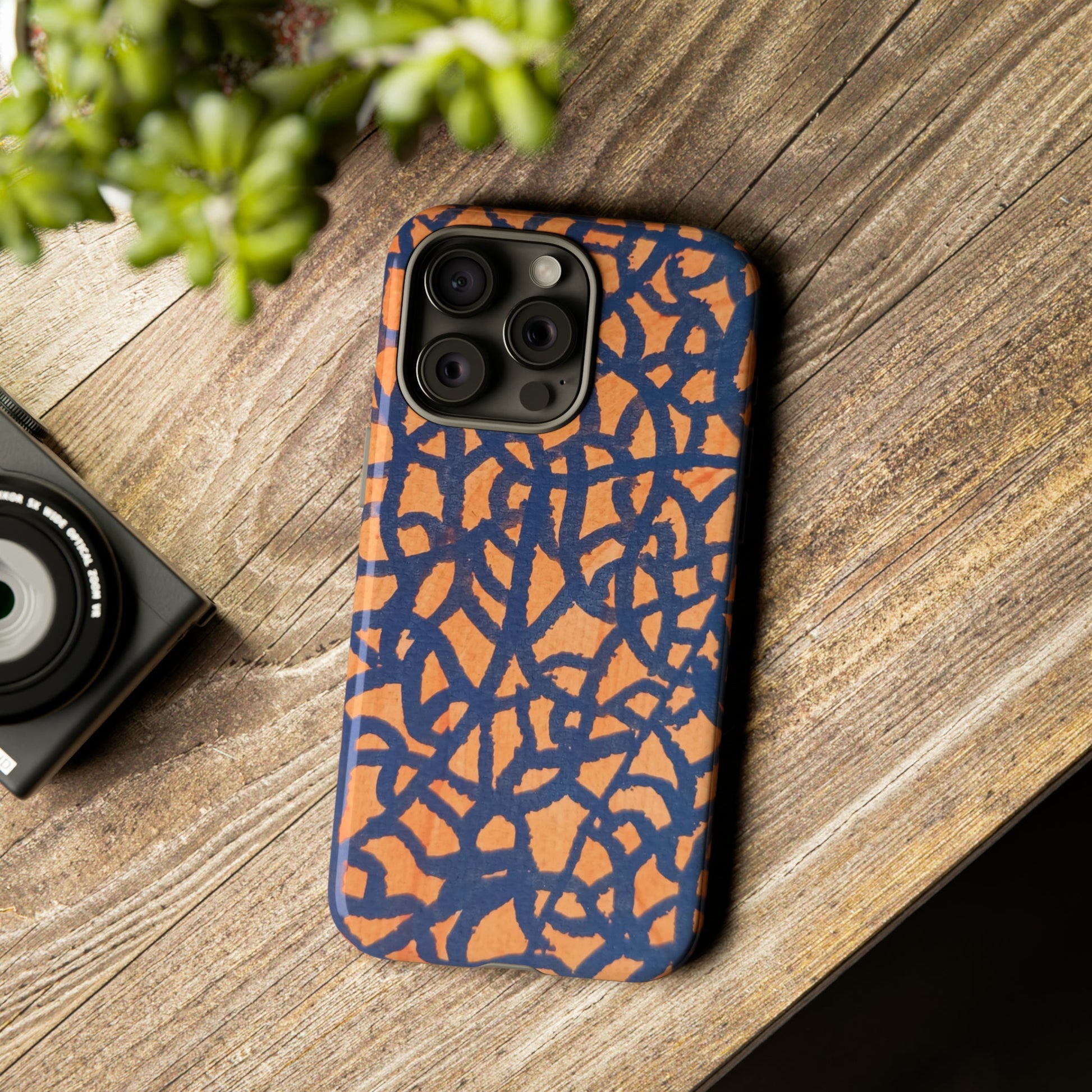 Sunset Horizon Defender: Orange & Blue Tough Case Custom Art The Indomitable Art Shop Indomitable Art Quote25