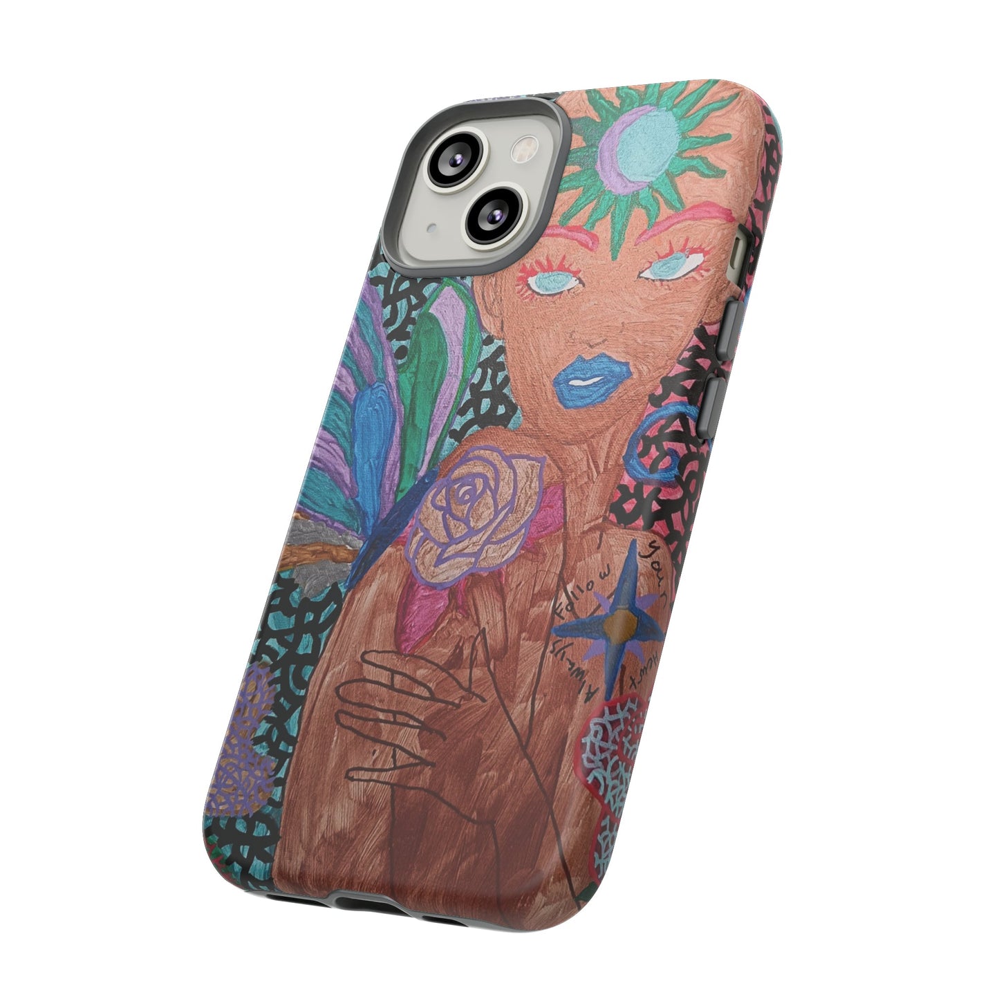 Beauty in the madness Phone case Custom Art The Indomitable Art Shop Indomitable Art Quote24.75