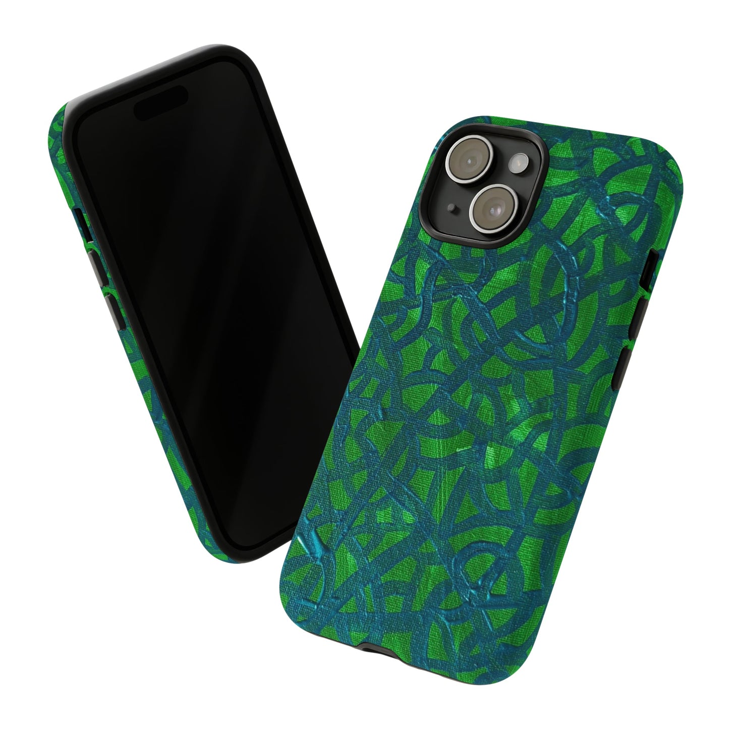 Emerald Wave Armor: Green & Teal Tough Case Custom Art The Indomitable Art Shop Indomitable Art Quote25