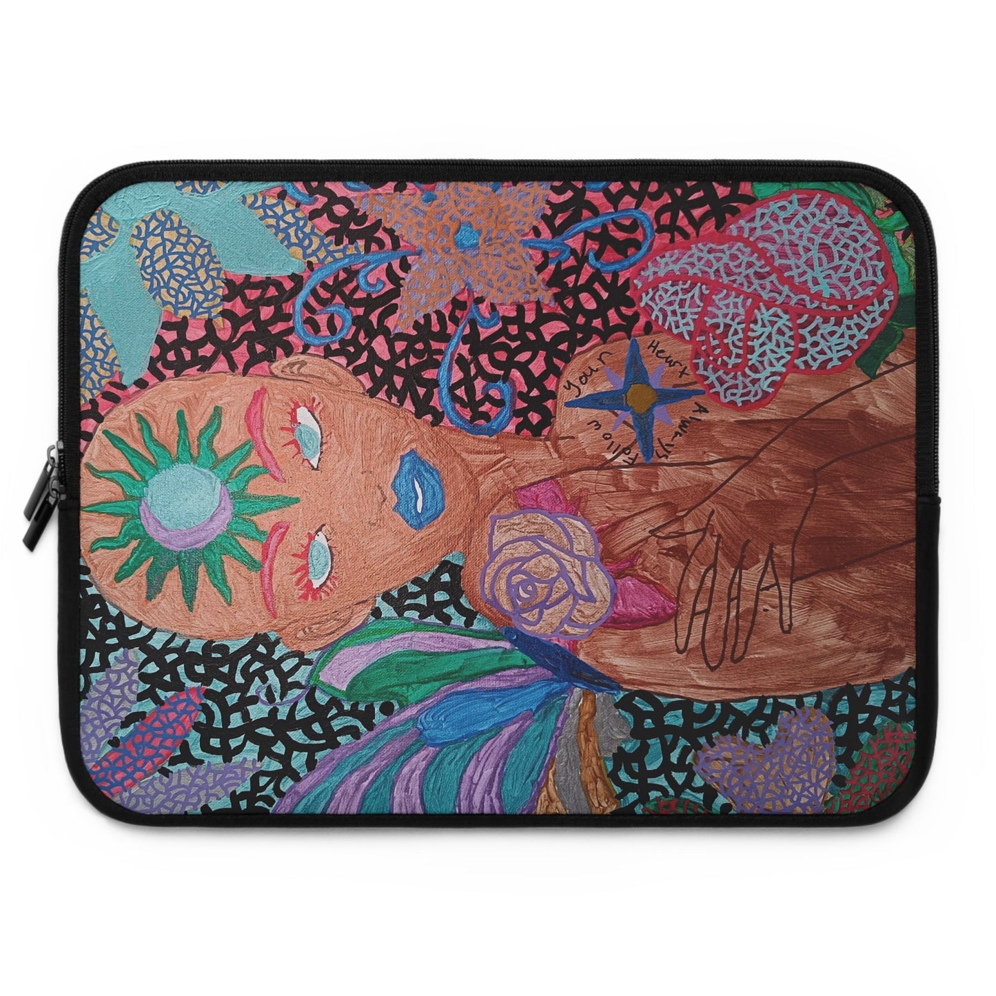 Beauty in the Madness Laptop Sleeve Custom Art The Indomitable Art Shop Indomitable Art Quote22.27