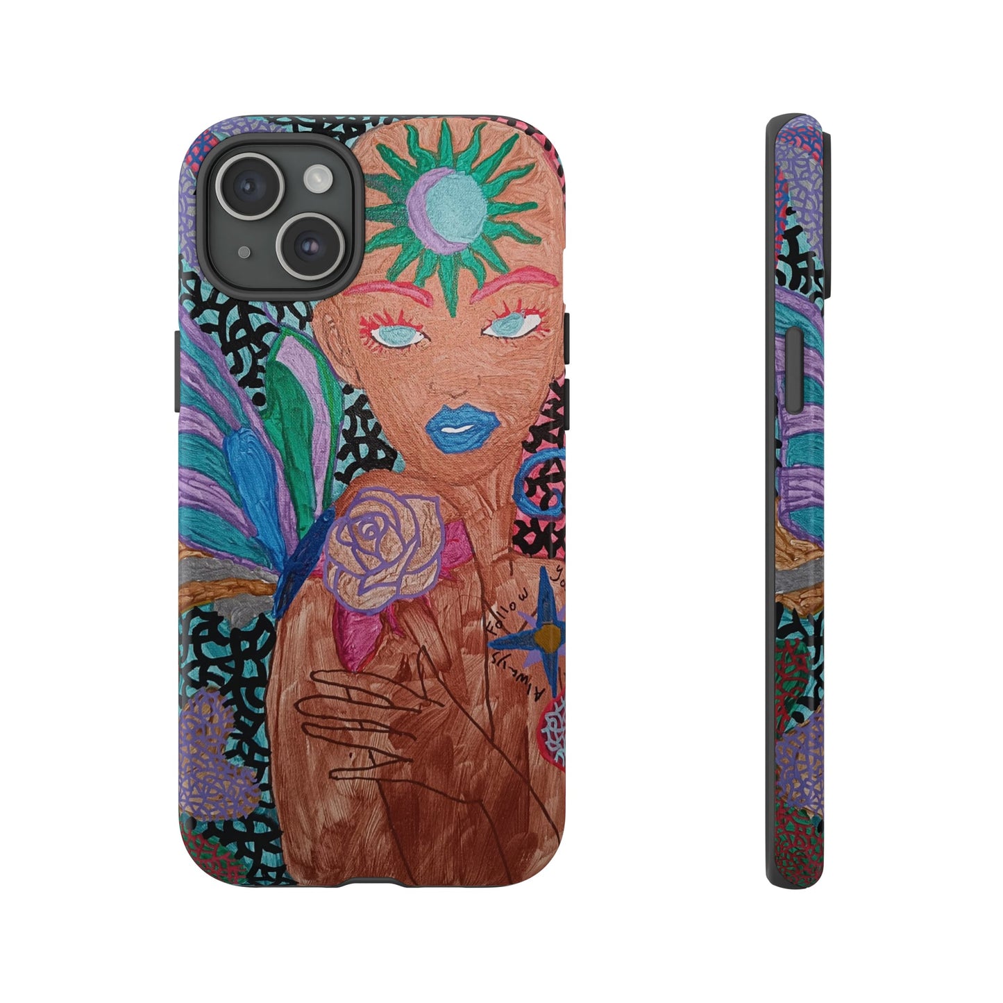 Beauty in the madness Phone case Custom Art The Indomitable Art Shop Indomitable Art Quote24.75