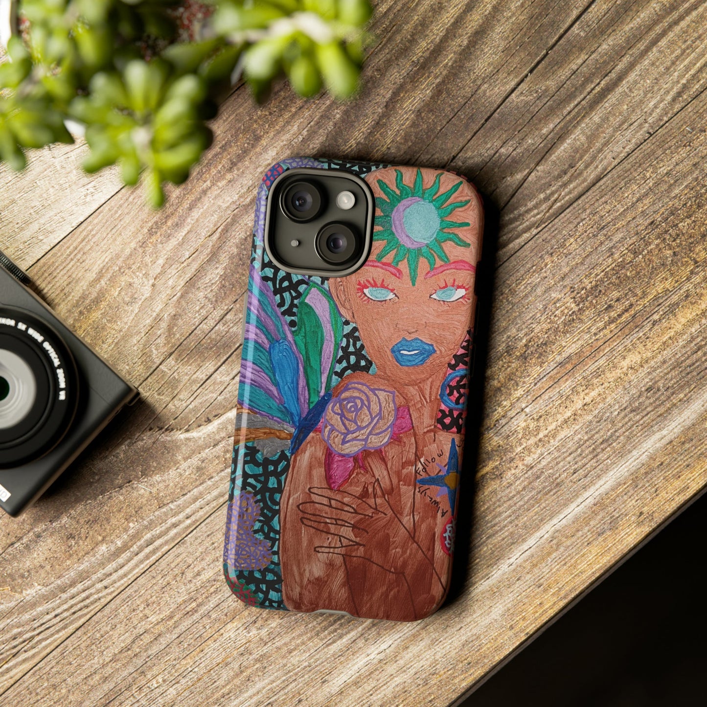 Beauty in the madness Phone case Custom Art The Indomitable Art Shop Indomitable Art Quote24.75