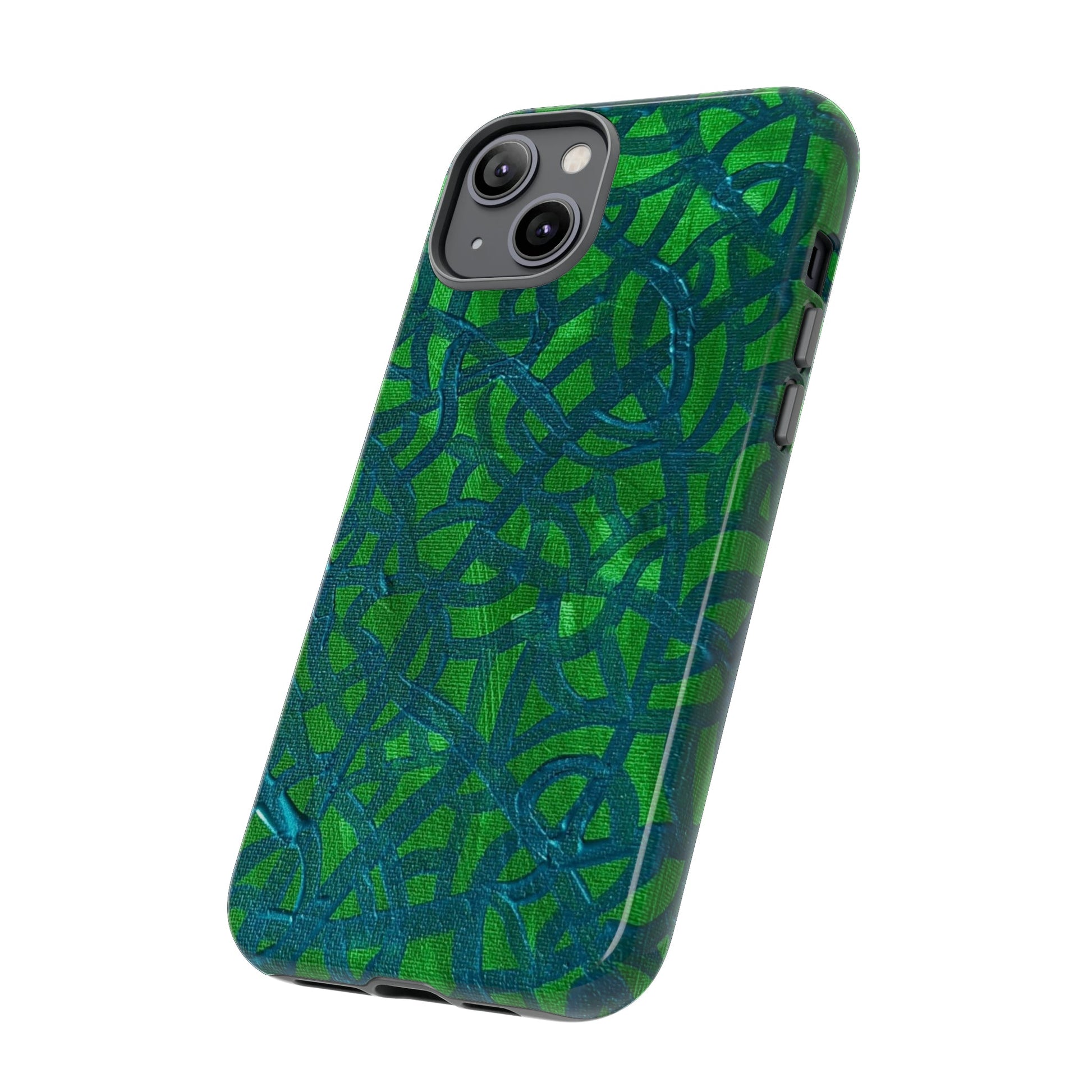 Emerald Wave Armor: Green & Teal Tough Case Custom Art The Indomitable Art Shop Indomitable Art Quote25