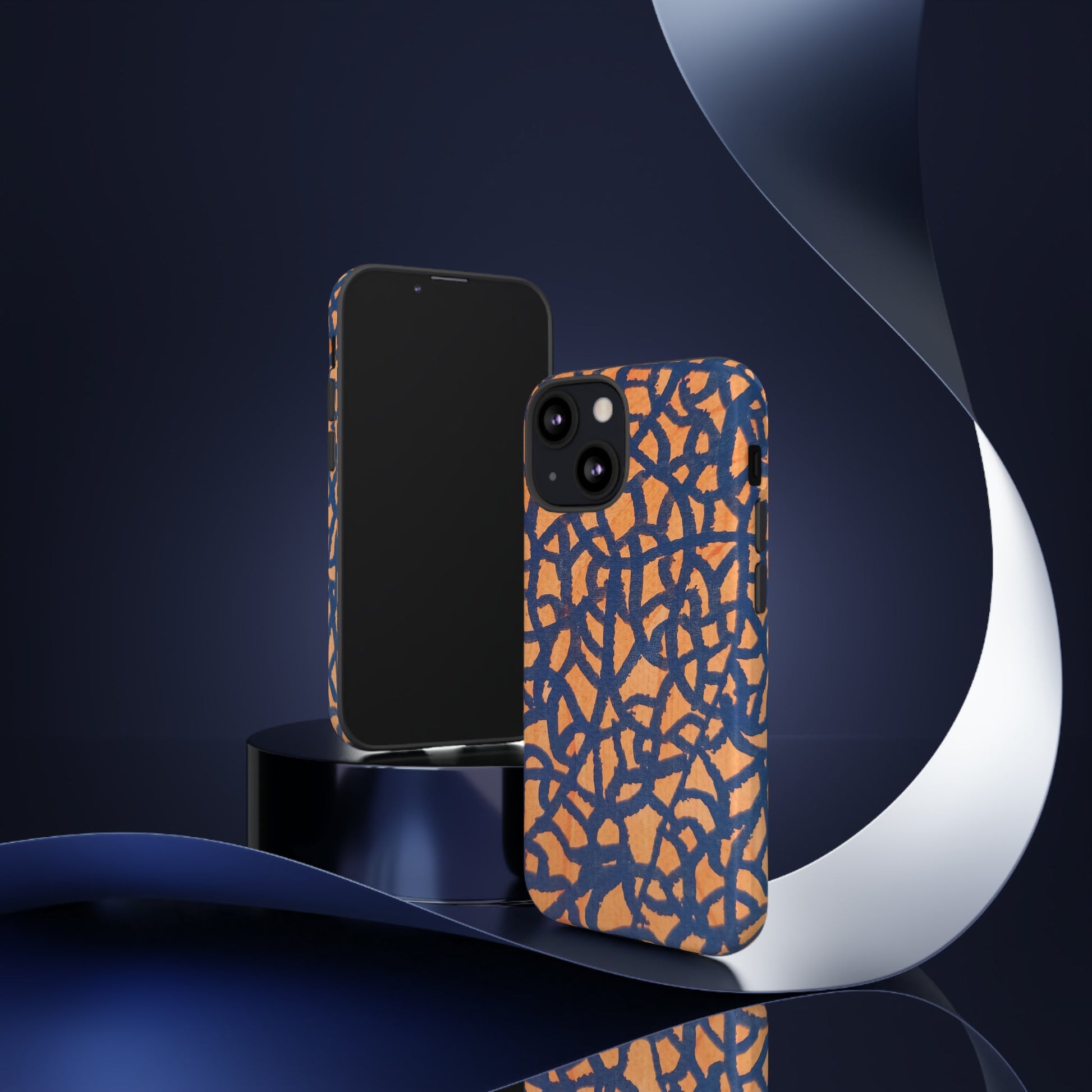 Sunset Horizon Defender: Orange & Blue Tough Case Custom Art The Indomitable Art Shop Indomitable Art Quote25