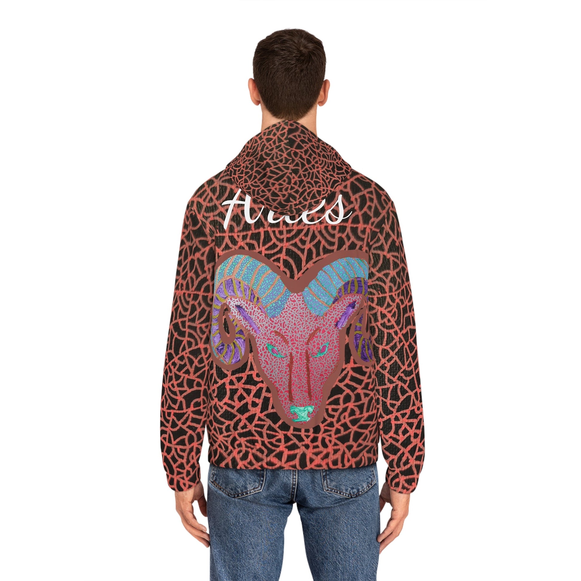 Scarlet Strokes Aries Hoodie Custom Art The Indomitable Art Shop Printify Quote60