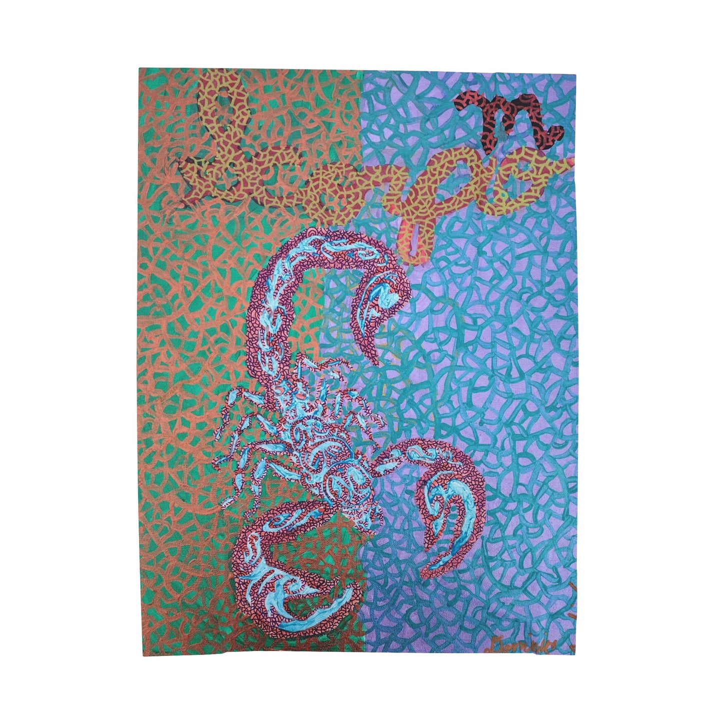 Scorpio Velveteen Plush Blanket