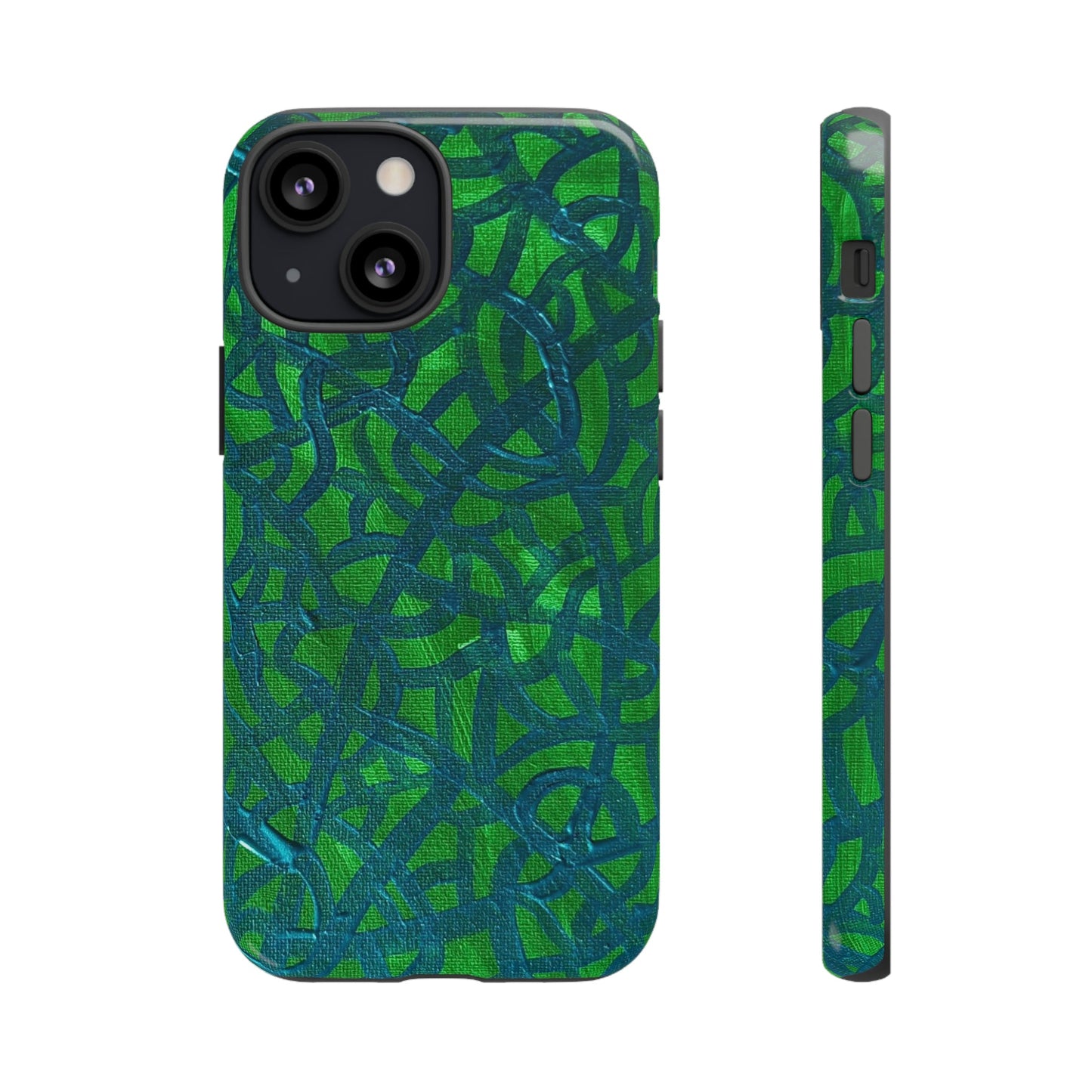 Emerald Wave Armor: Green & Teal Tough Case Custom Art The Indomitable Art Shop Indomitable Art Quote25