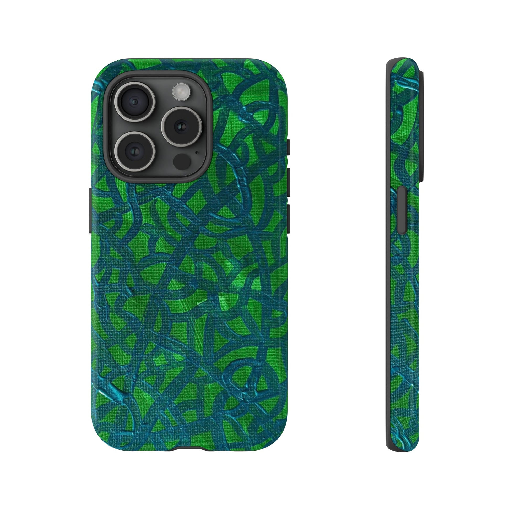 Emerald Wave Armor: Green & Teal Tough Case Custom Art The Indomitable Art Shop Indomitable Art Quote25