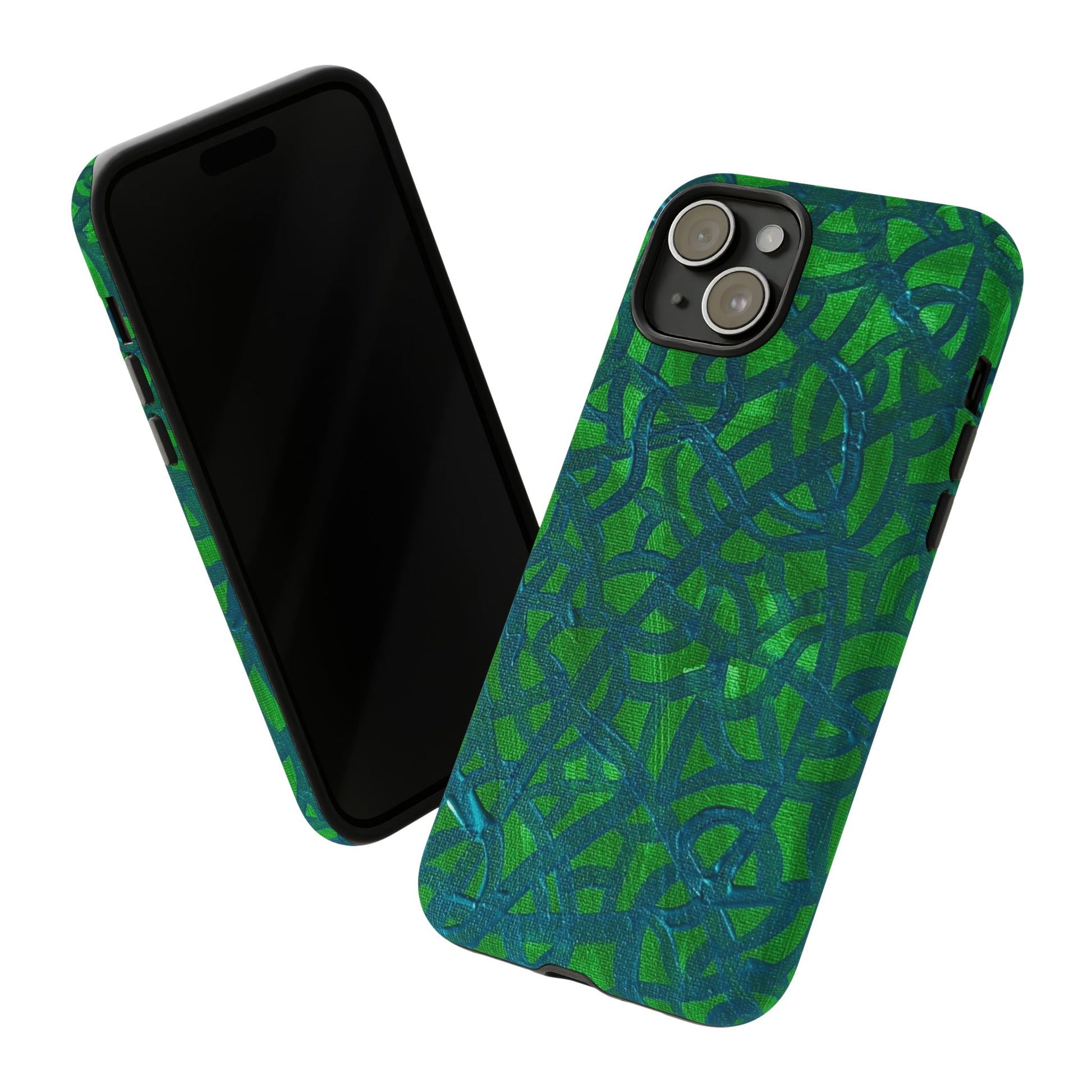 Emerald Wave Armor: Green & Teal Tough Case Custom Art The Indomitable Art Shop Indomitable Art Quote25