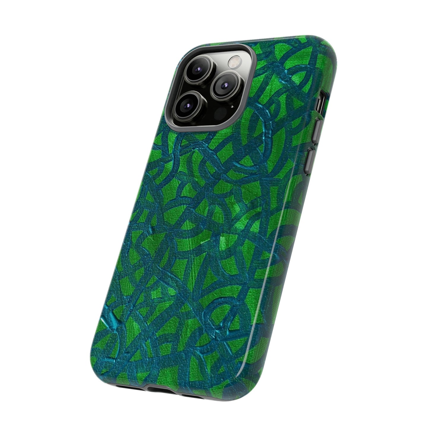 Emerald Wave Armor: Green & Teal Tough Case Custom Art The Indomitable Art Shop Indomitable Art Quote25