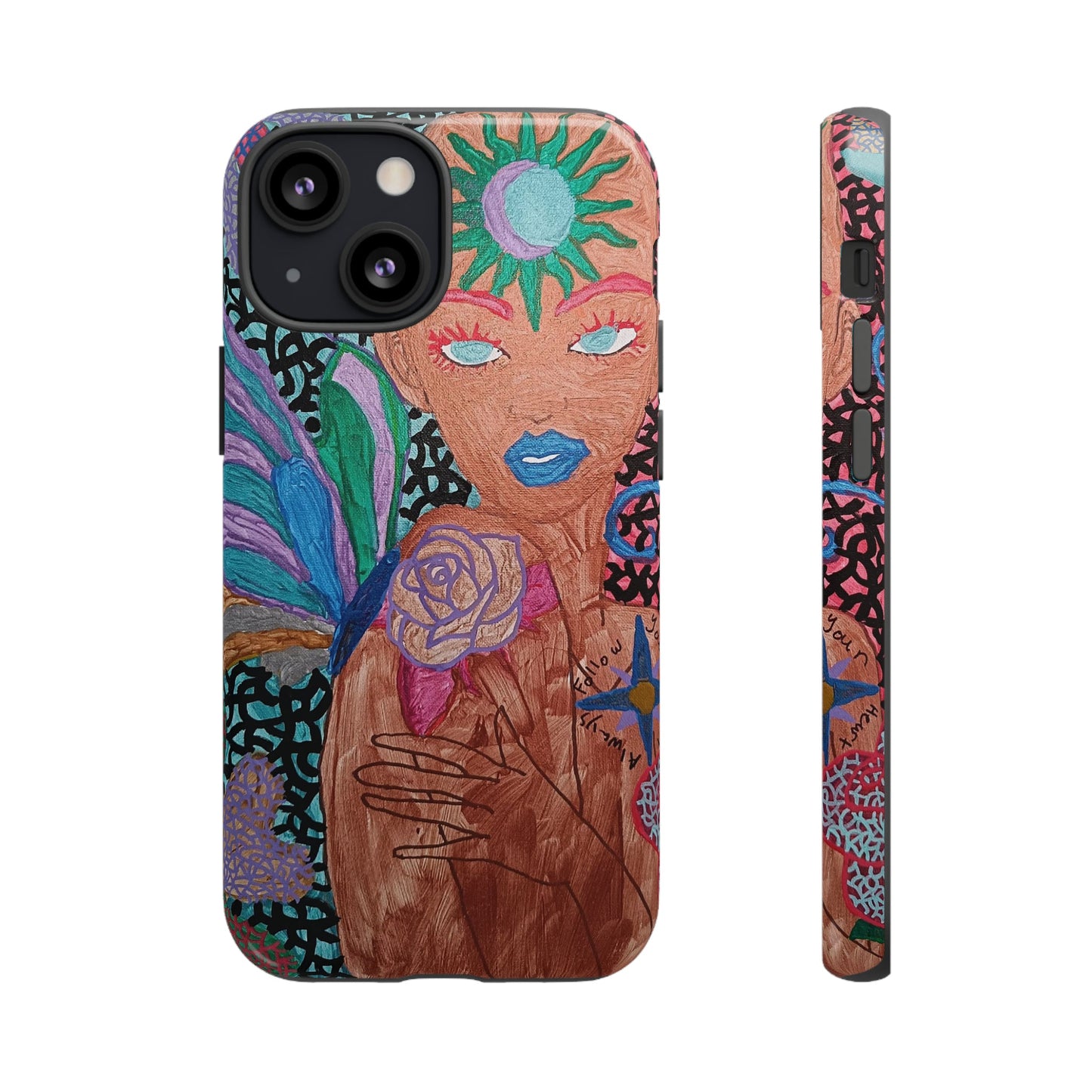 Beauty in the madness Phone case Custom Art The Indomitable Art Shop Indomitable Art Quote24.75