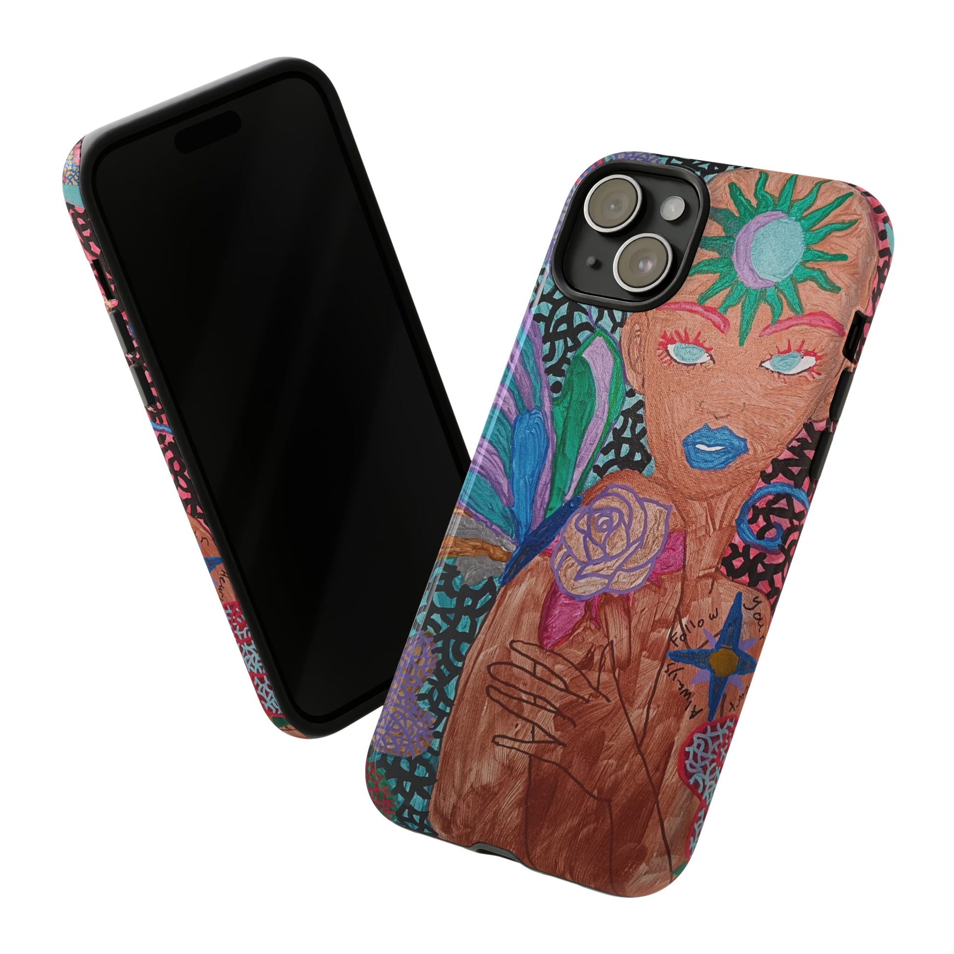 Beauty in the madness Phone case Custom Art The Indomitable Art Shop Indomitable Art Quote24.75