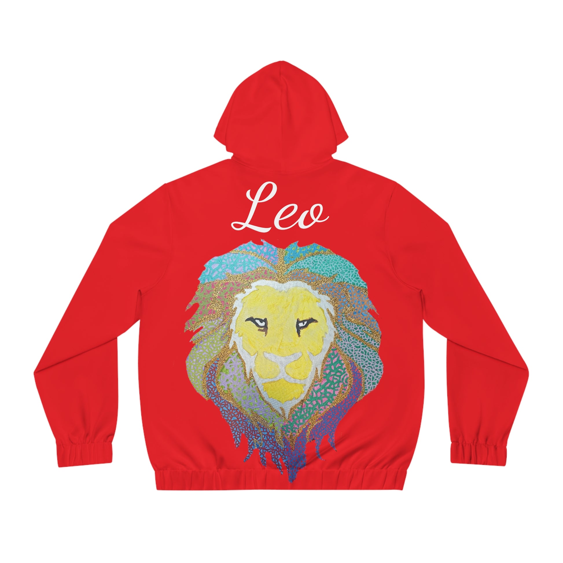 Crimson Leo Hoodie Custom Art The Indomitable Art Shop Printify Quote60