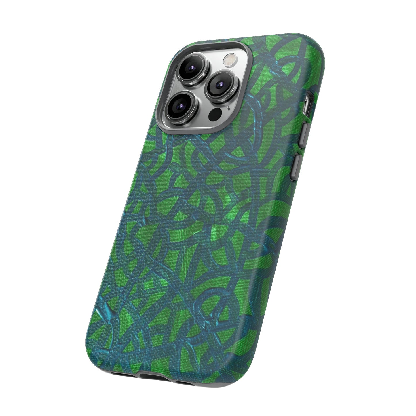 Emerald Wave Armor: Green & Teal Tough Case Custom Art The Indomitable Art Shop Indomitable Art Quote25