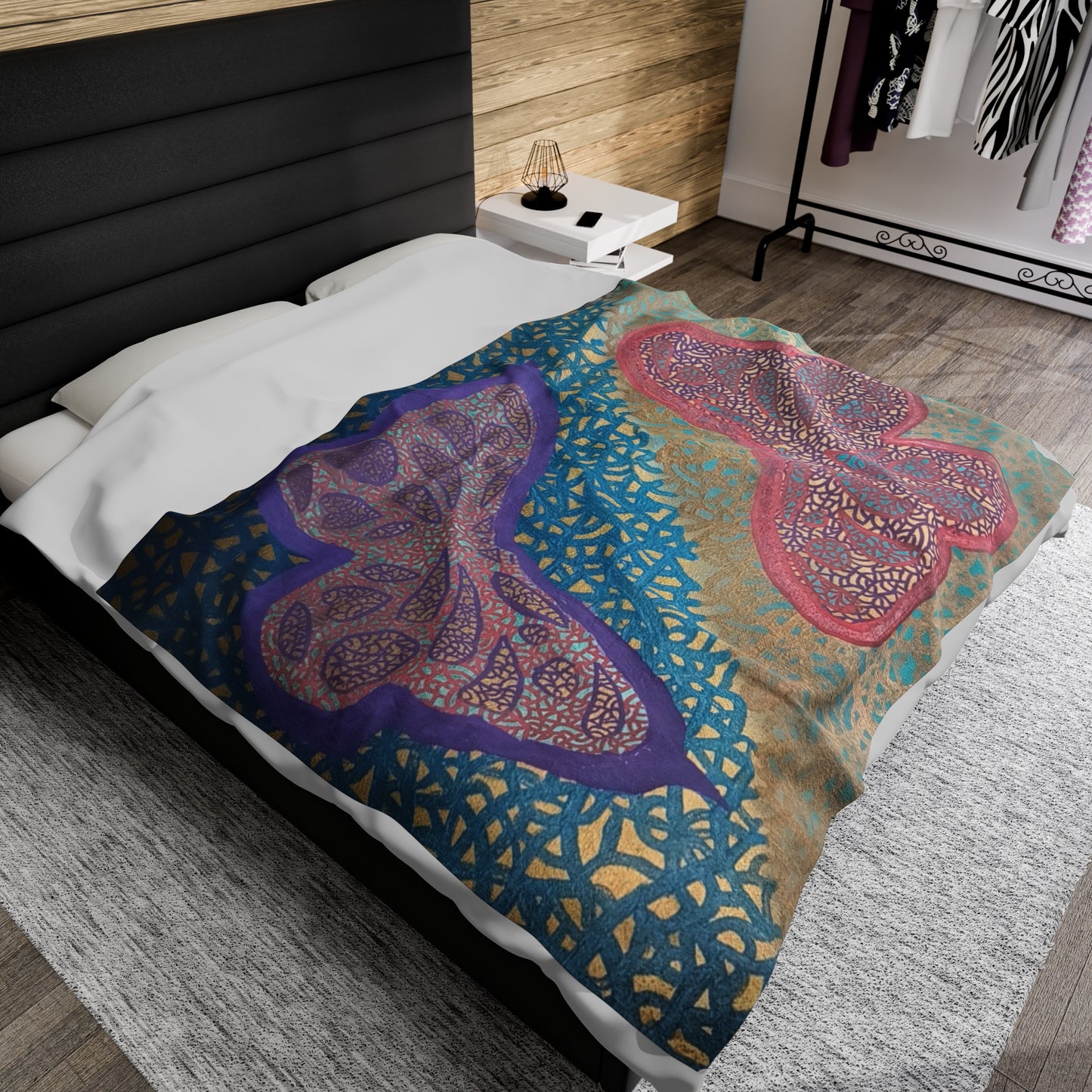 Chaos Butterflies Velveteen Plush Blanket