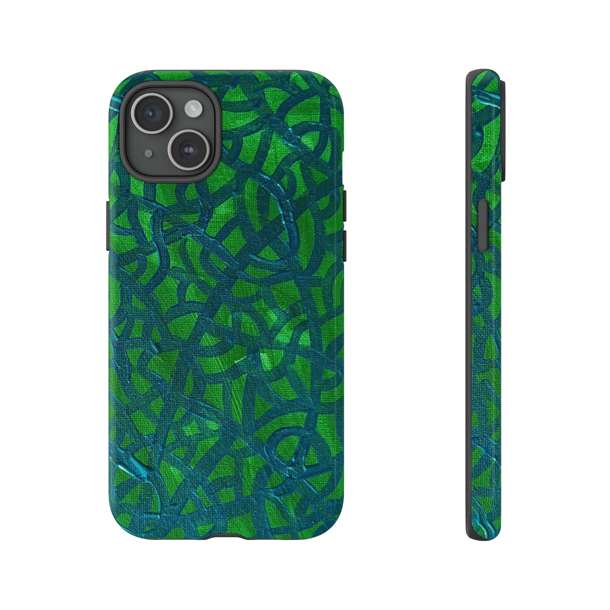 Emerald Wave Armor: Green & Teal Tough Case Custom Art The Indomitable Art Shop Indomitable Art Quote25