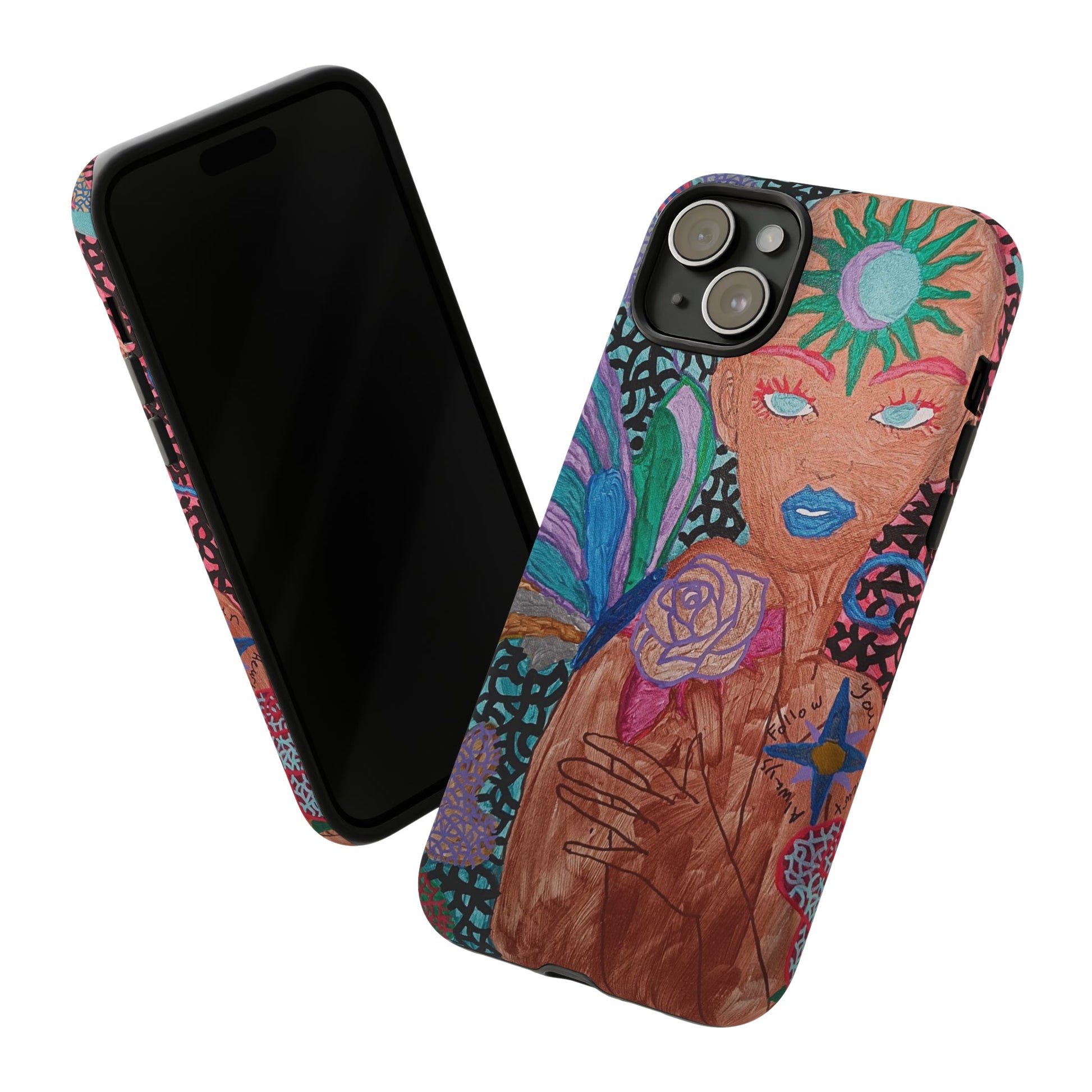 Beauty in the madness Phone case Custom Art The Indomitable Art Shop Indomitable Art Quote24.75