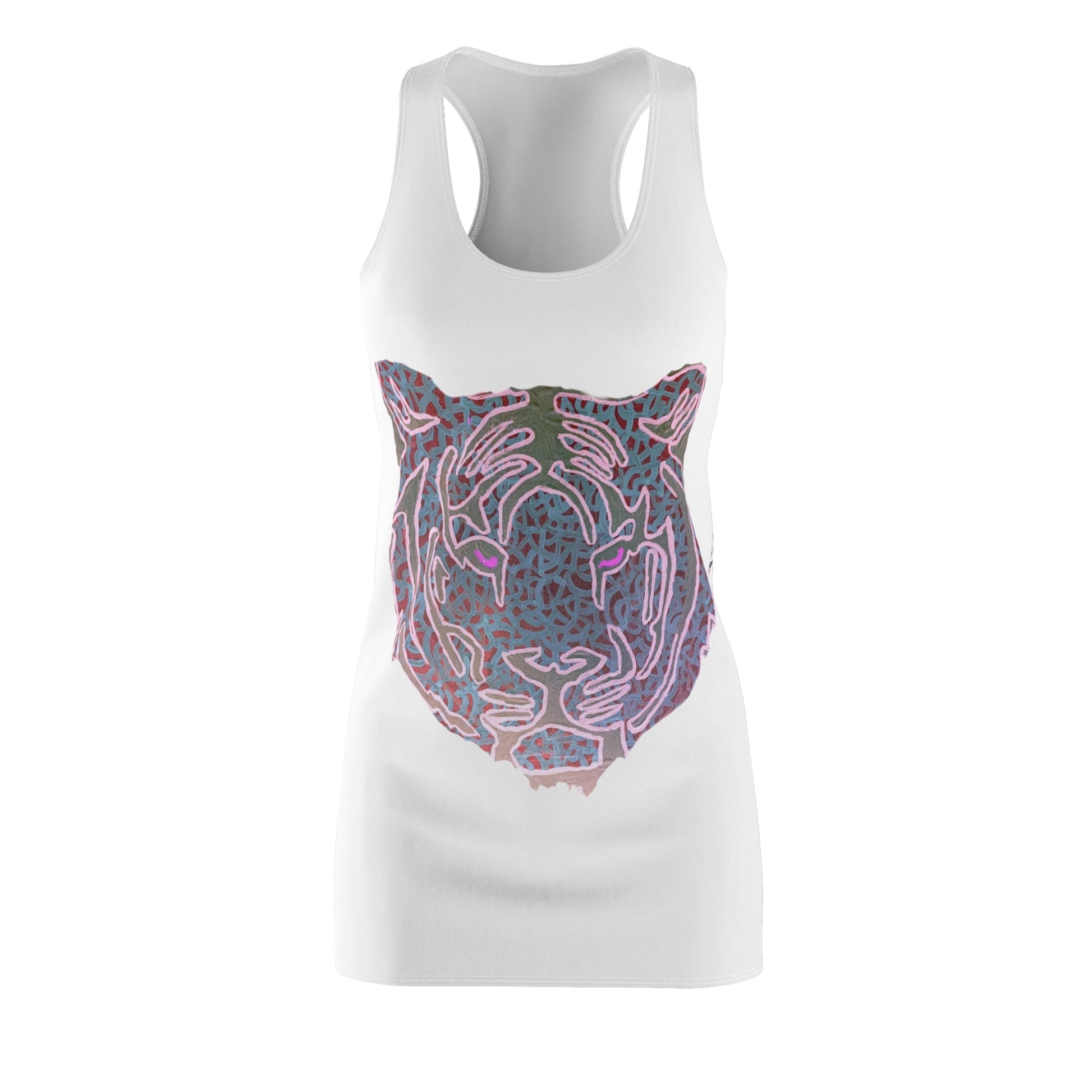 Pink Tigers Racerback Dress Custom Art The Indomitable Art Shop Indomitable Art Quote35