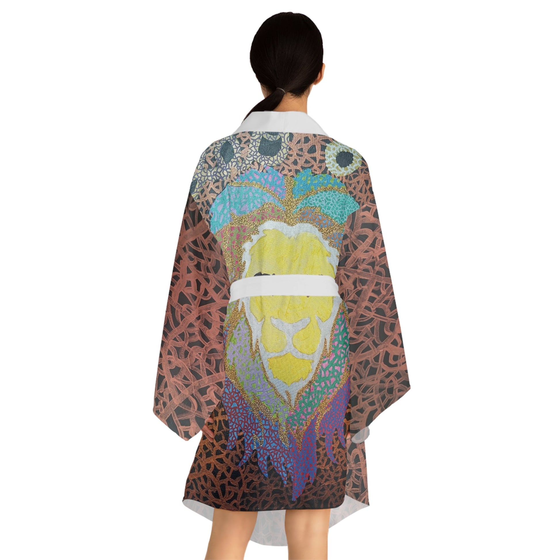 Leos  Kimono Robe (AOP) Custom Art The Indomitable Art Shop Indomitable Art Quote53.48