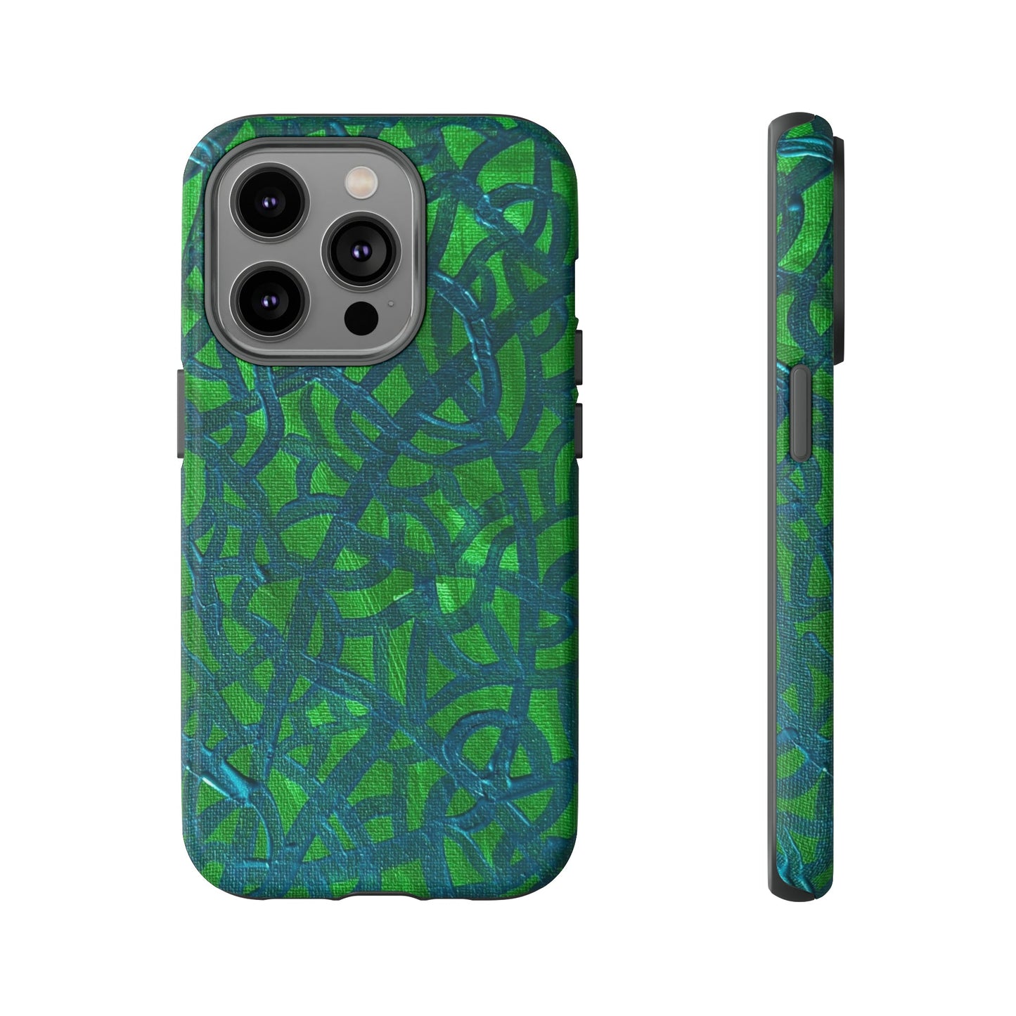 Emerald Wave Armor: Green & Teal Tough Case Custom Art The Indomitable Art Shop Indomitable Art Quote25