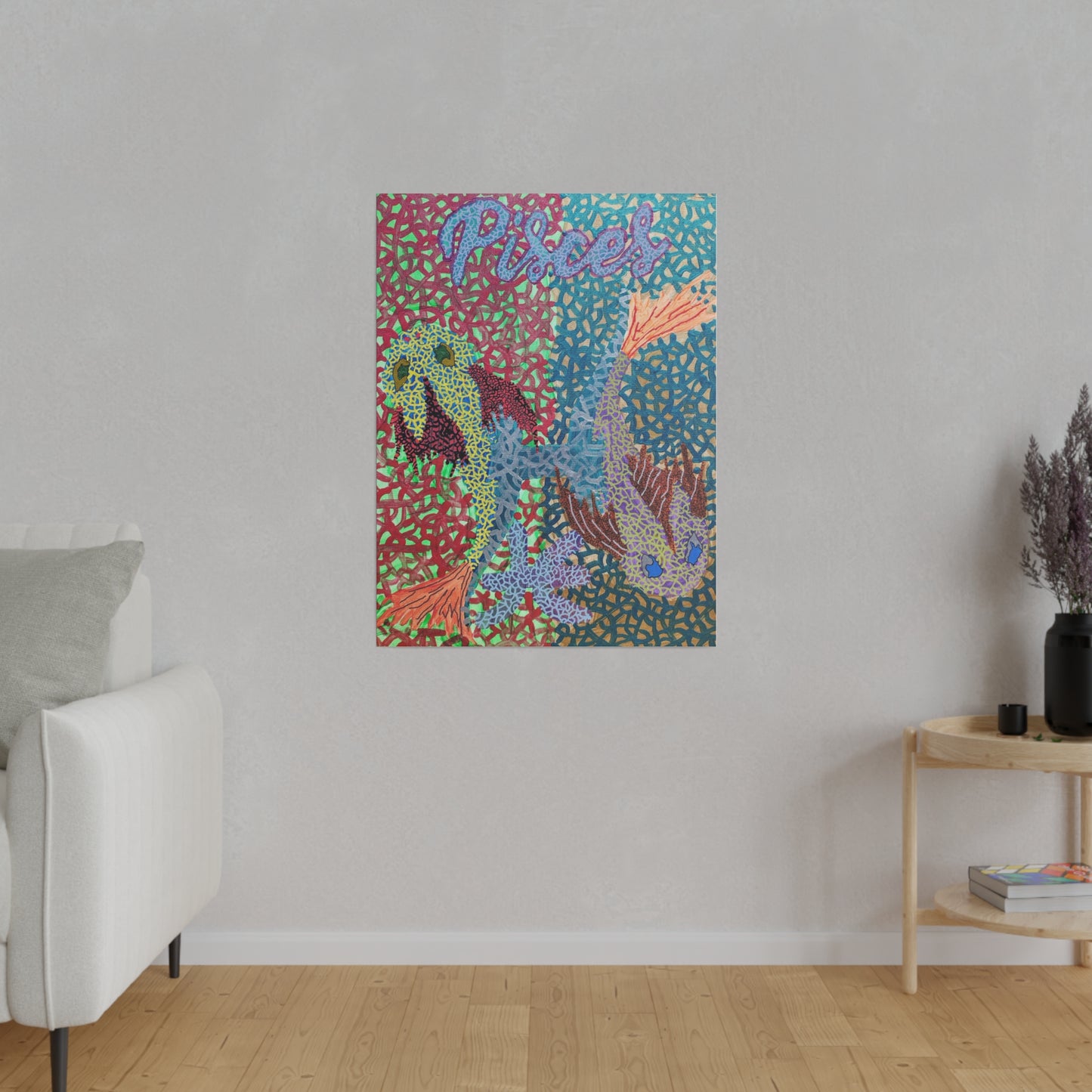 Pisces Print Canvas