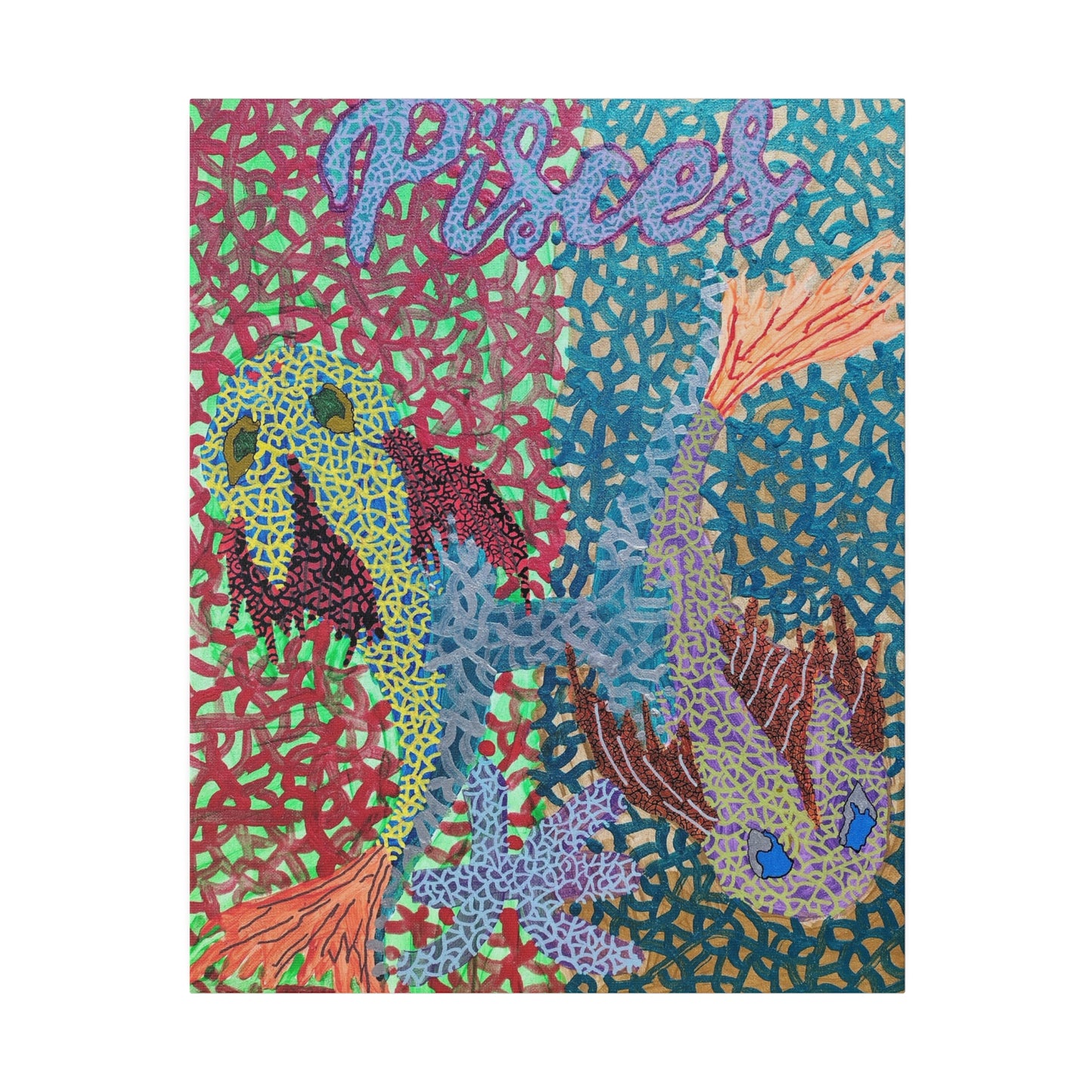 Pisces Print Canvas