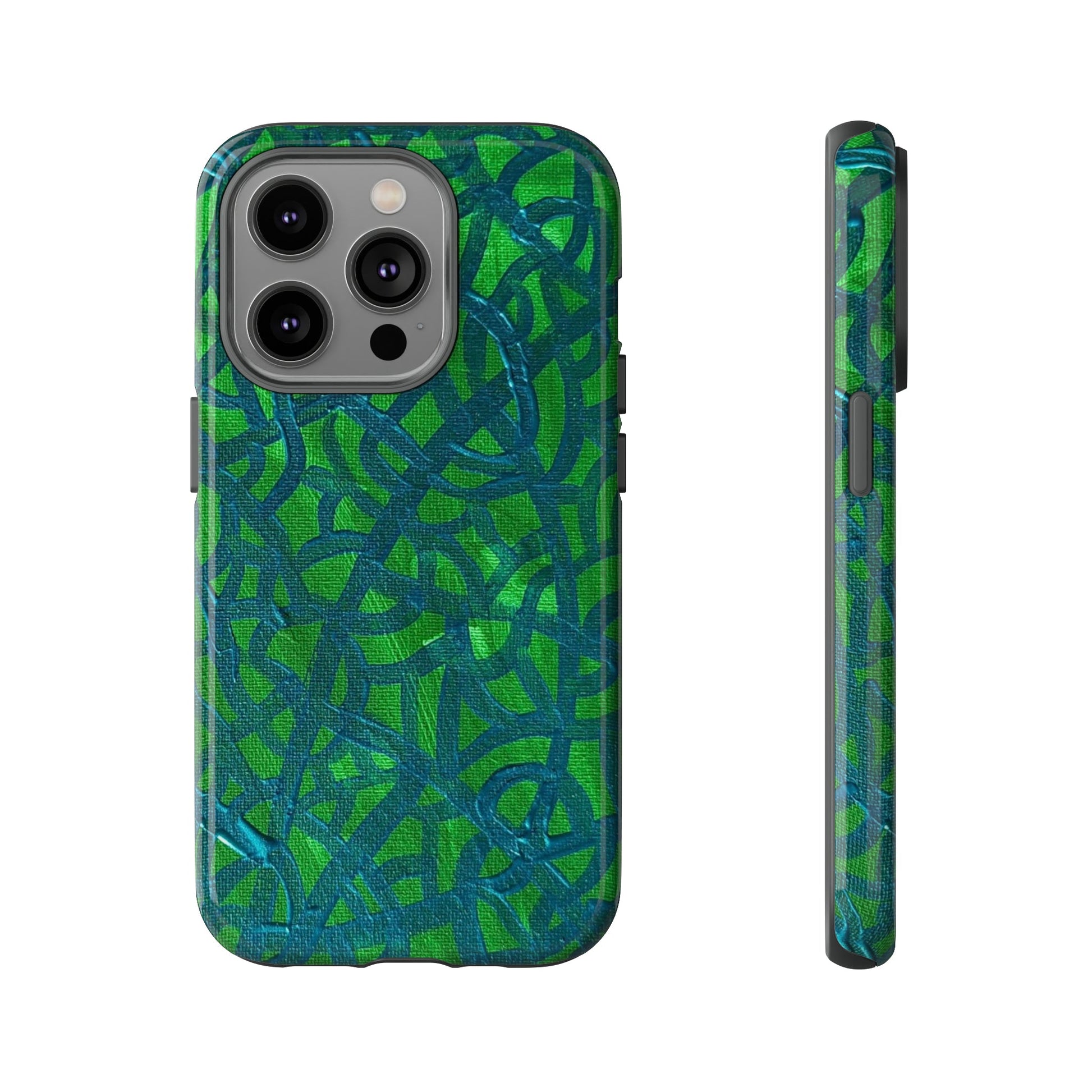 Emerald Wave Armor: Green & Teal Tough Case Custom Art The Indomitable Art Shop Indomitable Art Quote25