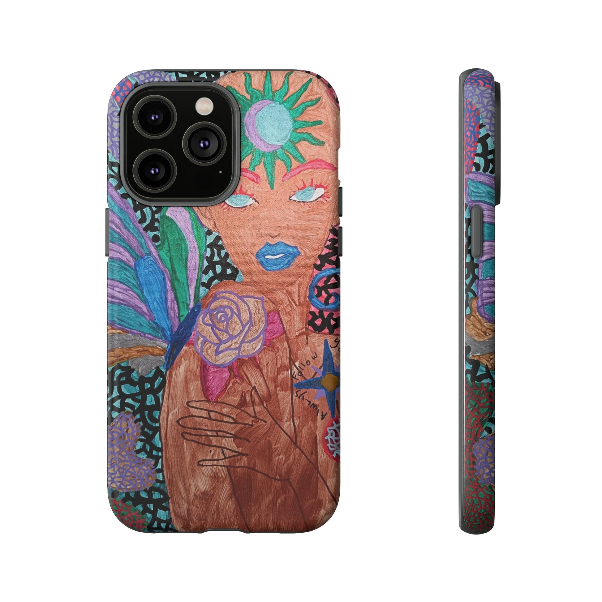 Beauty in the madness Phone case Custom Art The Indomitable Art Shop Indomitable Art Quote24.75