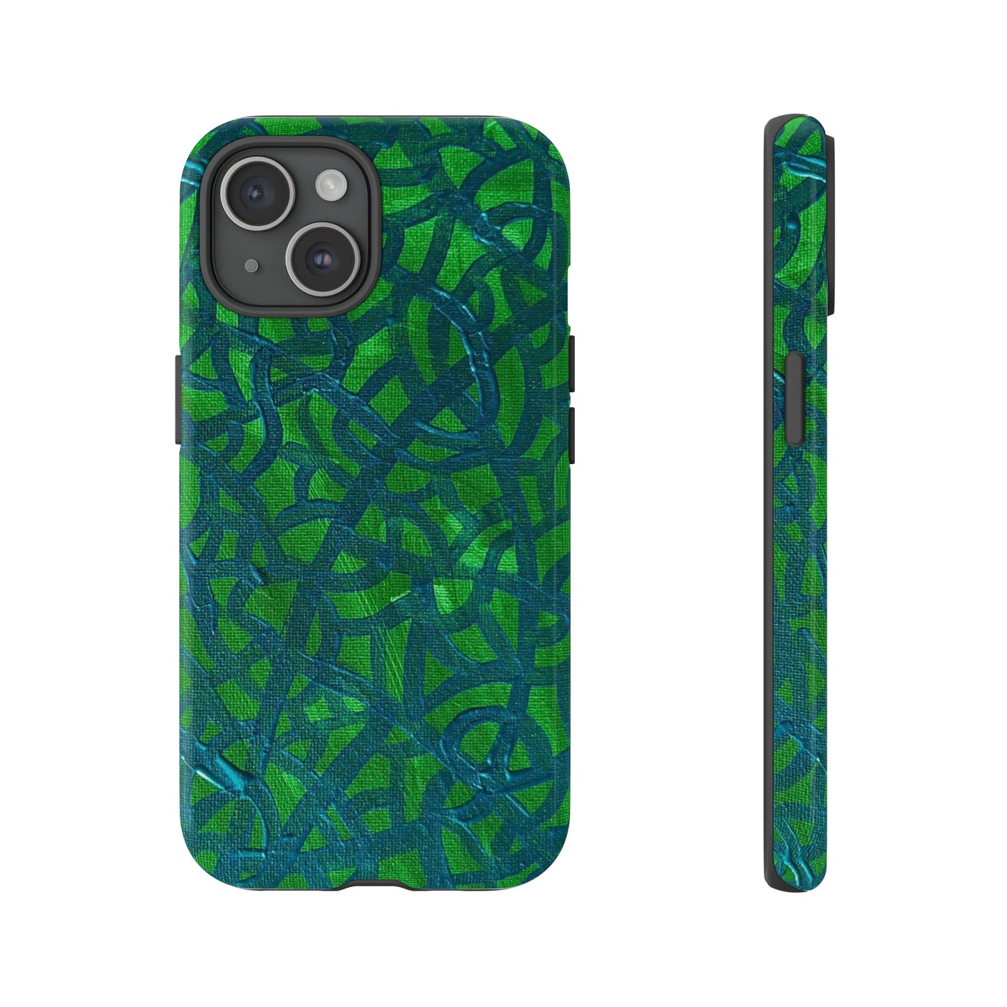 Emerald Wave Armor: Green & Teal Tough Case Custom Art The Indomitable Art Shop Indomitable Art Quote25