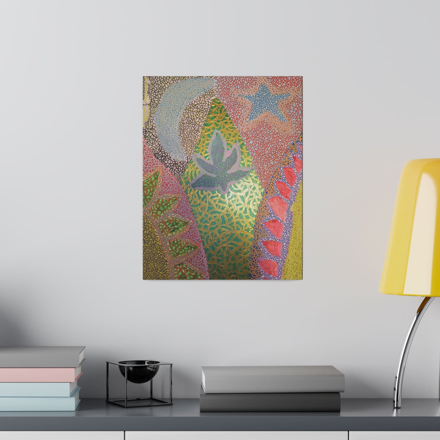 Cannabis Caverns Print Canvas