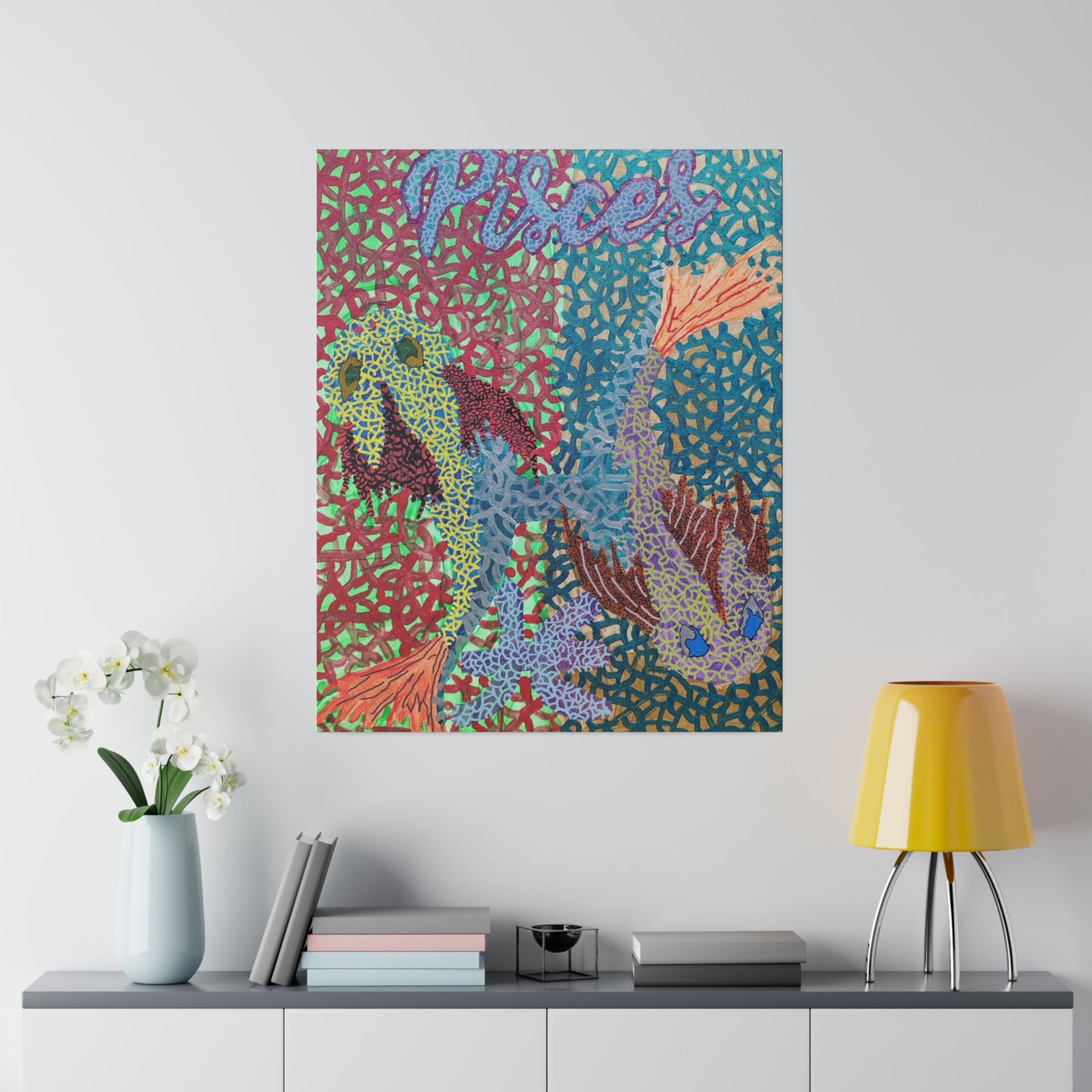 Pisces Print Canvas