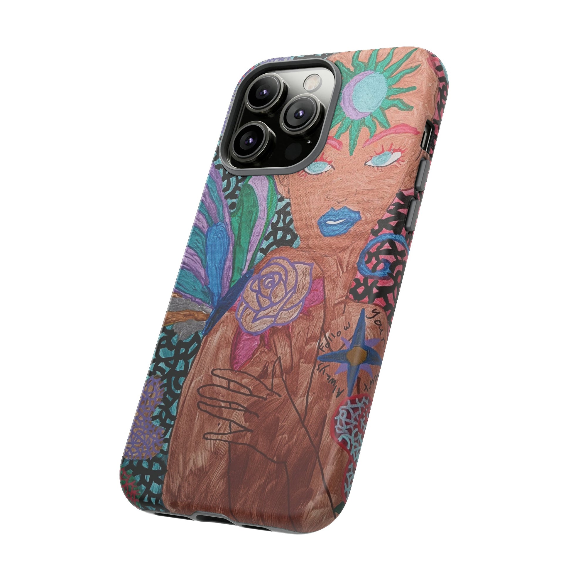 Beauty in the madness Phone case Custom Art The Indomitable Art Shop Indomitable Art Quote24.75