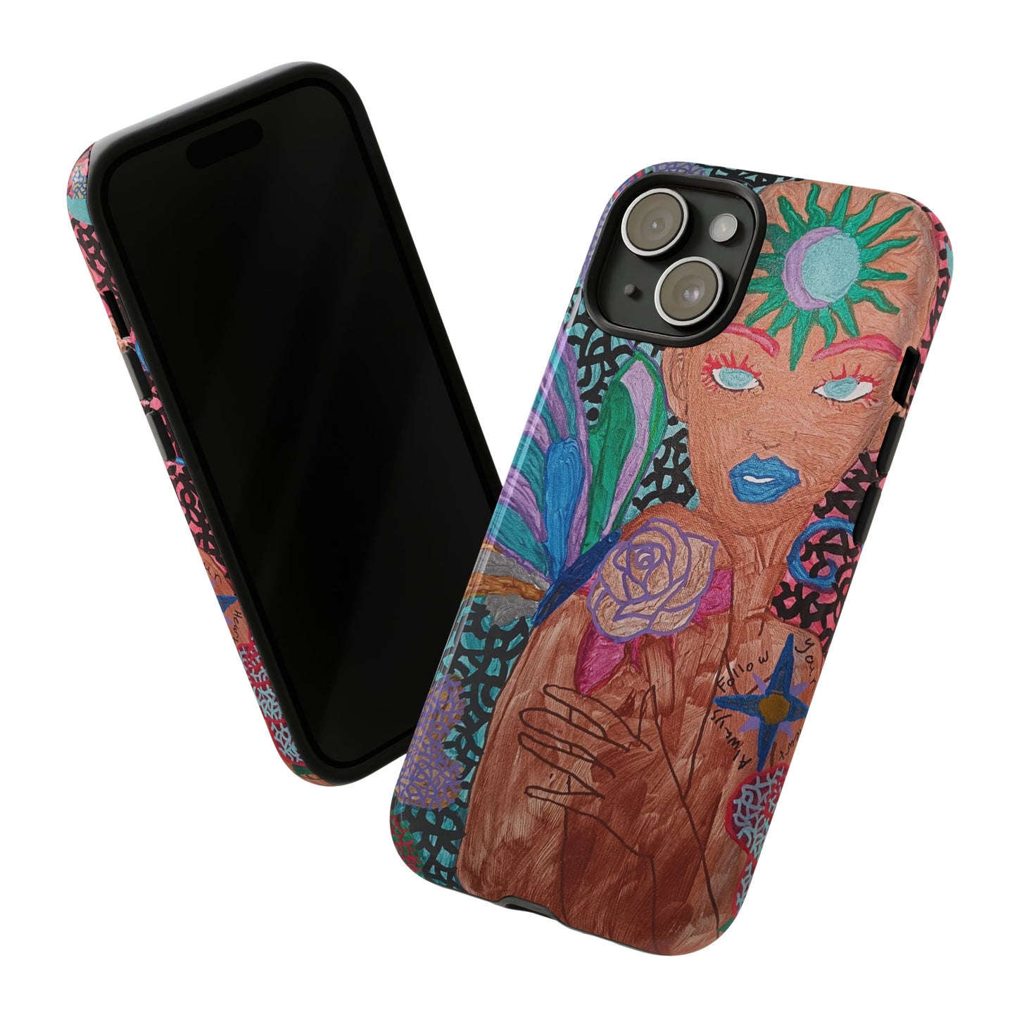 Beauty in the madness Phone case Custom Art The Indomitable Art Shop Indomitable Art Quote24.75