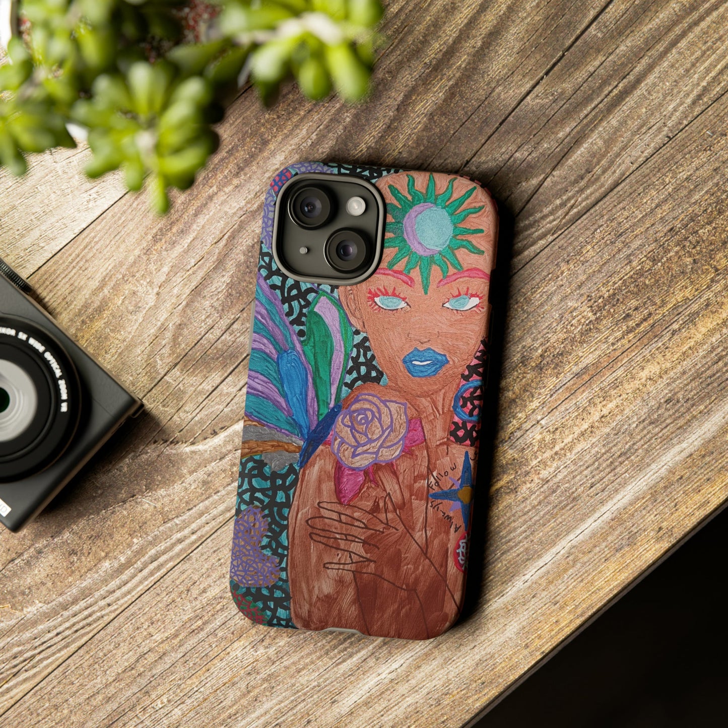 Beauty in the madness Phone case Custom Art The Indomitable Art Shop Indomitable Art Quote24.75