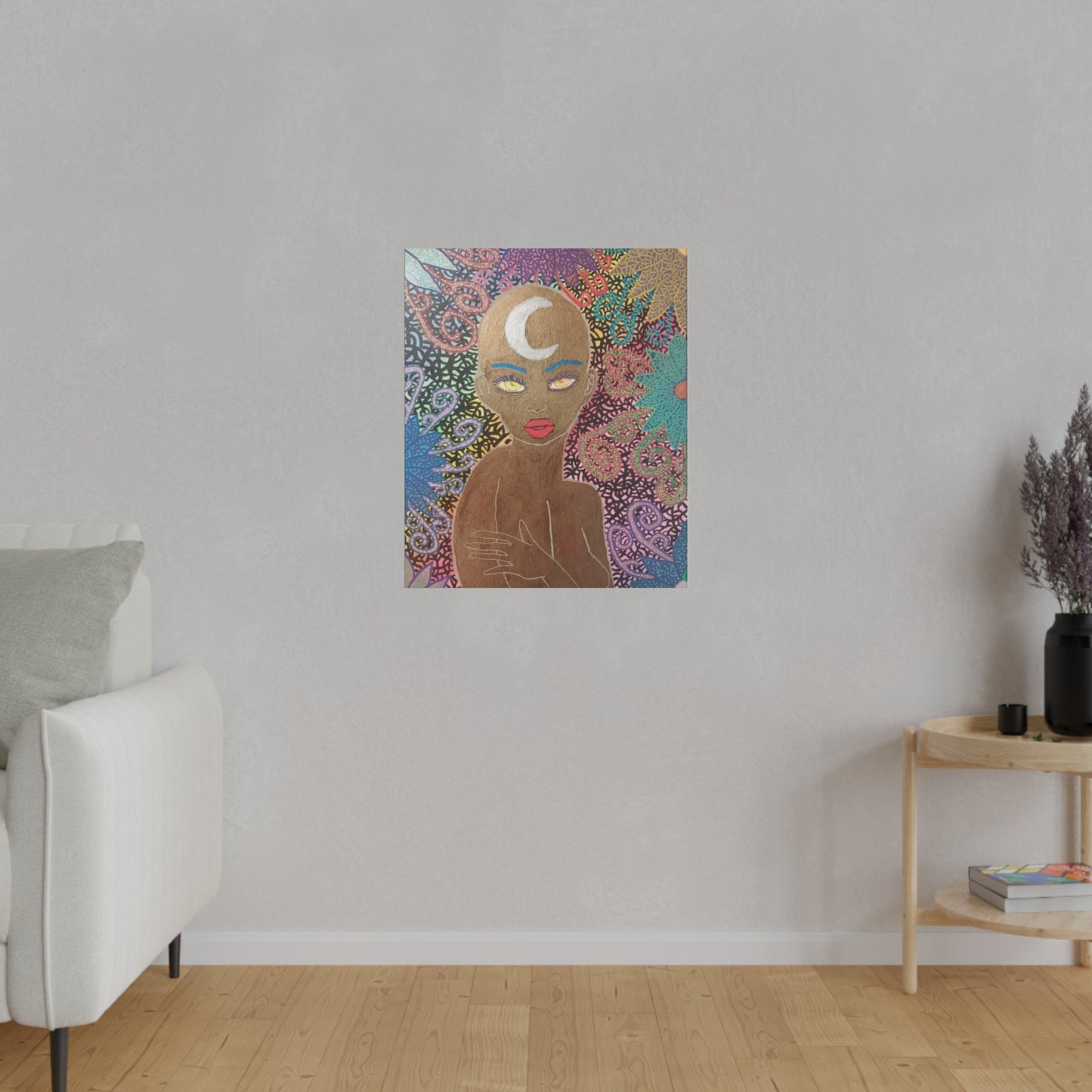 Moon Goddess Print Canvas