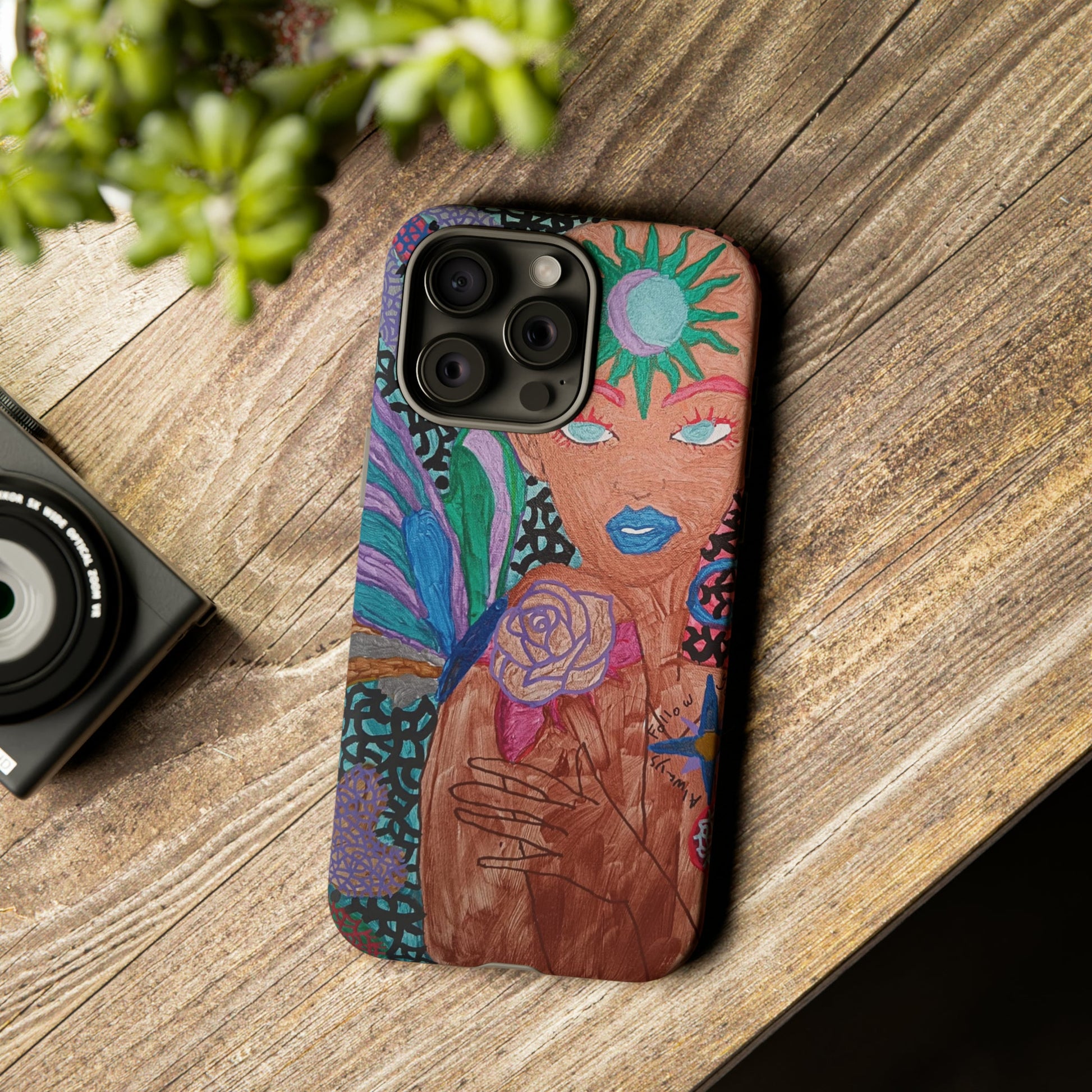 Beauty in the madness Phone case Custom Art The Indomitable Art Shop Indomitable Art Quote24.75