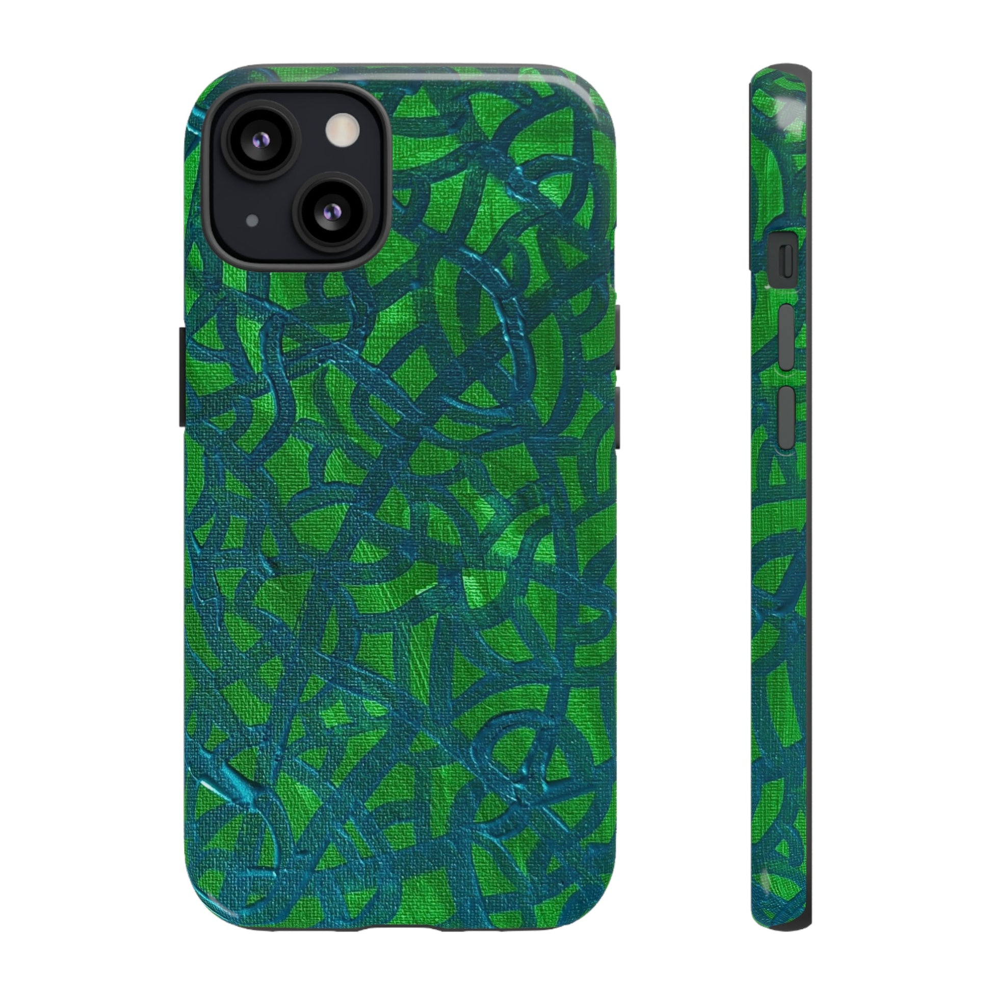 Emerald Wave Armor: Green & Teal Tough Case Custom Art The Indomitable Art Shop Indomitable Art Quote25