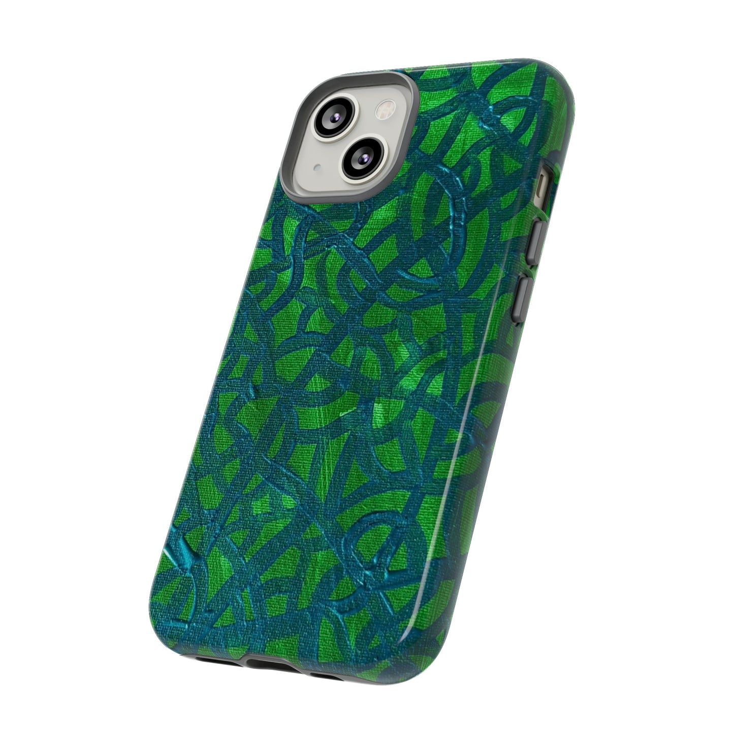 Emerald Wave Armor: Green & Teal Tough Case Custom Art The Indomitable Art Shop Indomitable Art Quote25