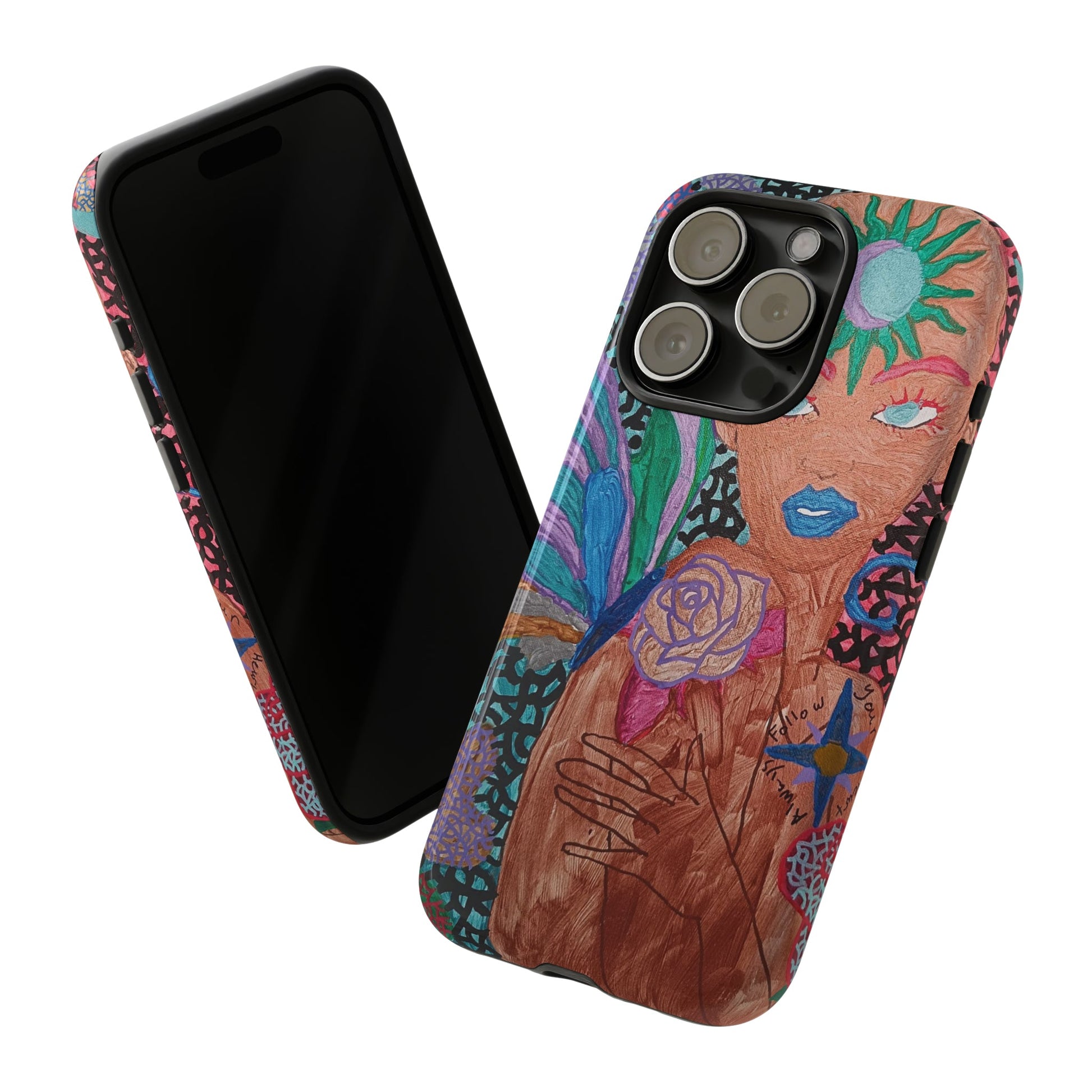 Beauty in the madness Phone case Custom Art The Indomitable Art Shop Indomitable Art Quote24.75