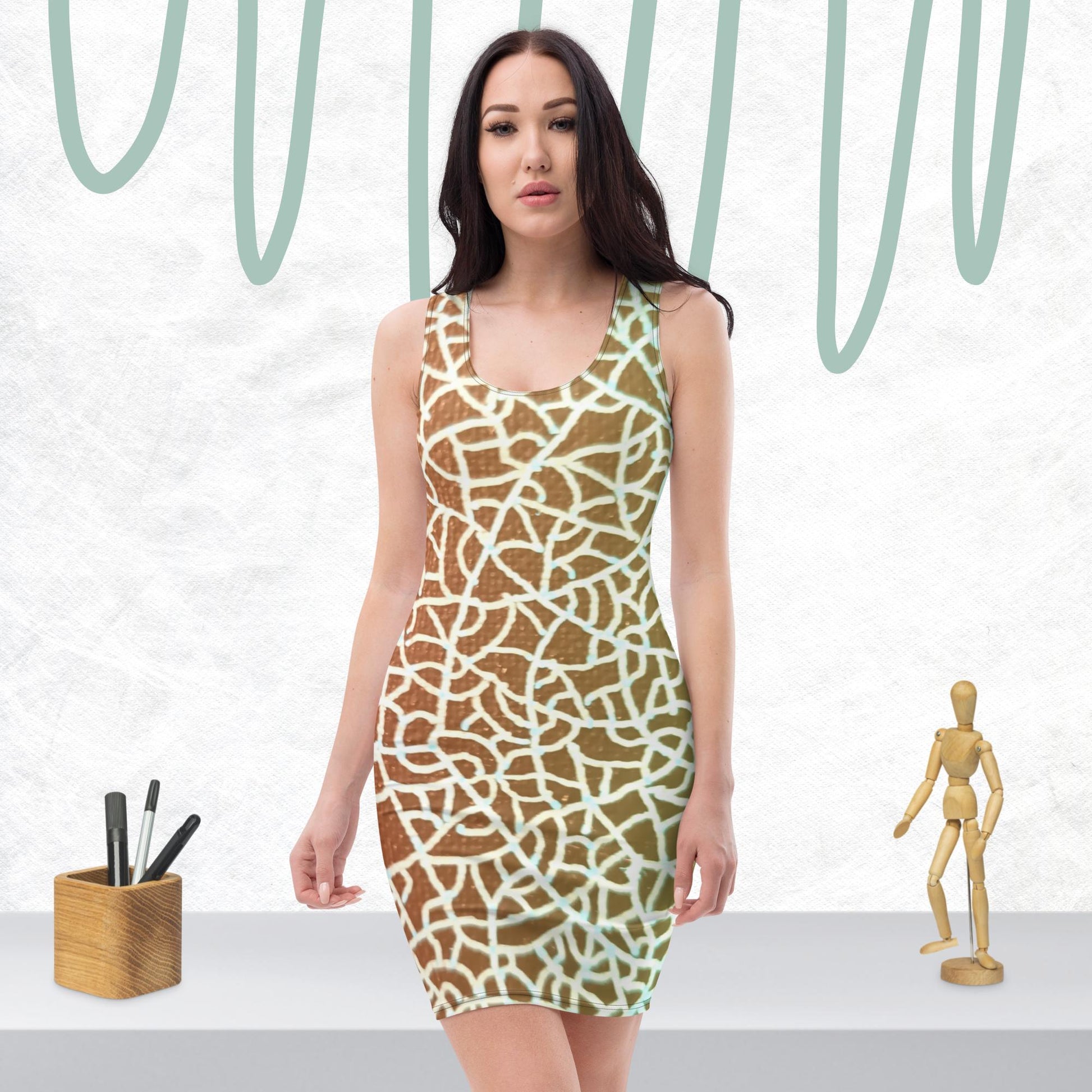 Chameleons Bodycon dress Custom Art The Indomitable Art Shop Indomitable Art Quote50