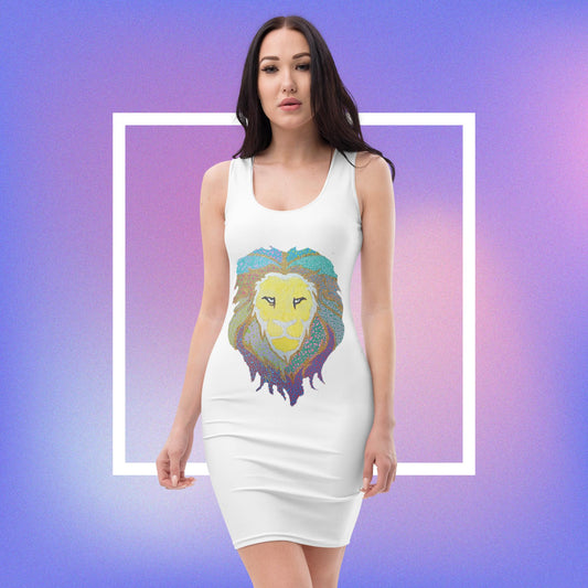 Leo Bodycon dress Custom Art The Indomitable Art Shop Indomitable Art Quote50