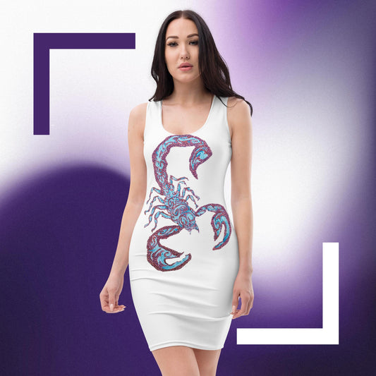 Scorpio Bodycon dress Custom Art The Indomitable Art Shop Indomitable Art Quote50